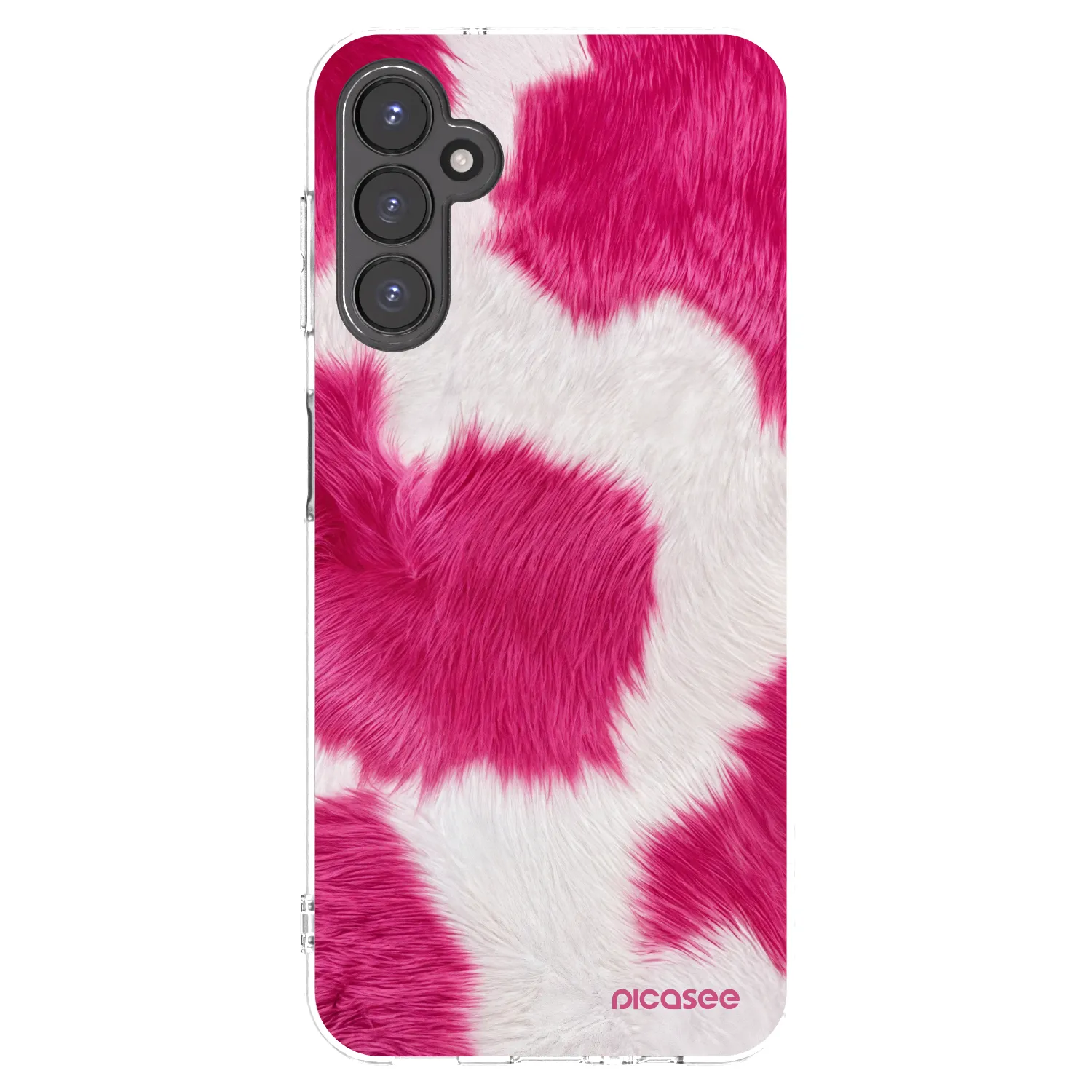 Picasee silikonski prozorni ovitek za Samsung Galaxy A14 5G A146P - Pink Moo