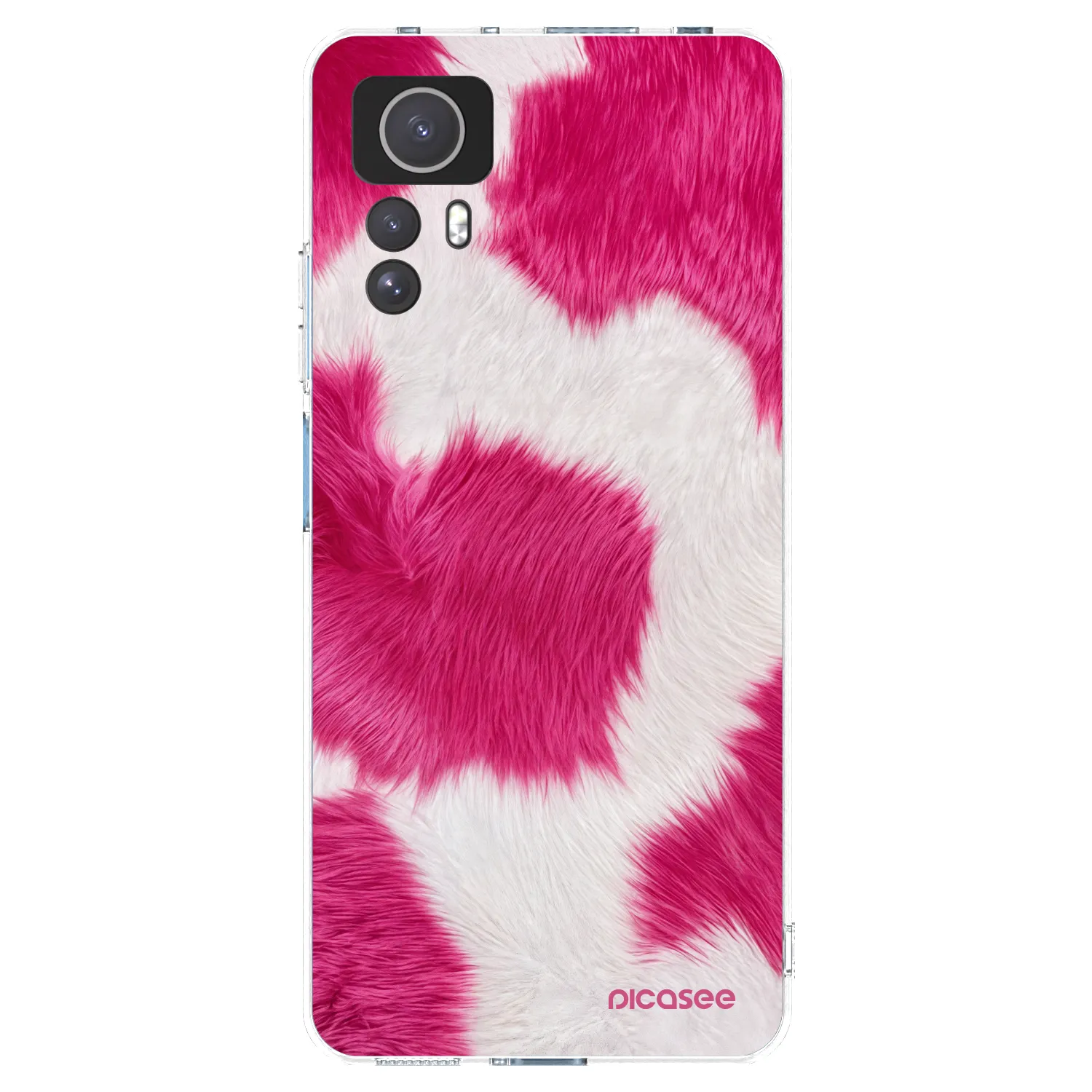 Picasee silikonski prozorni ovitek za Xiaomi Redmi Note 12S - Pink Moo