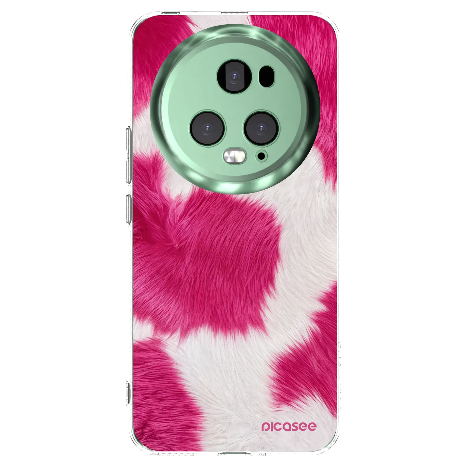 Picasee silikonski prozorni ovitek za Honor Magic5 Pro - Pink Moo