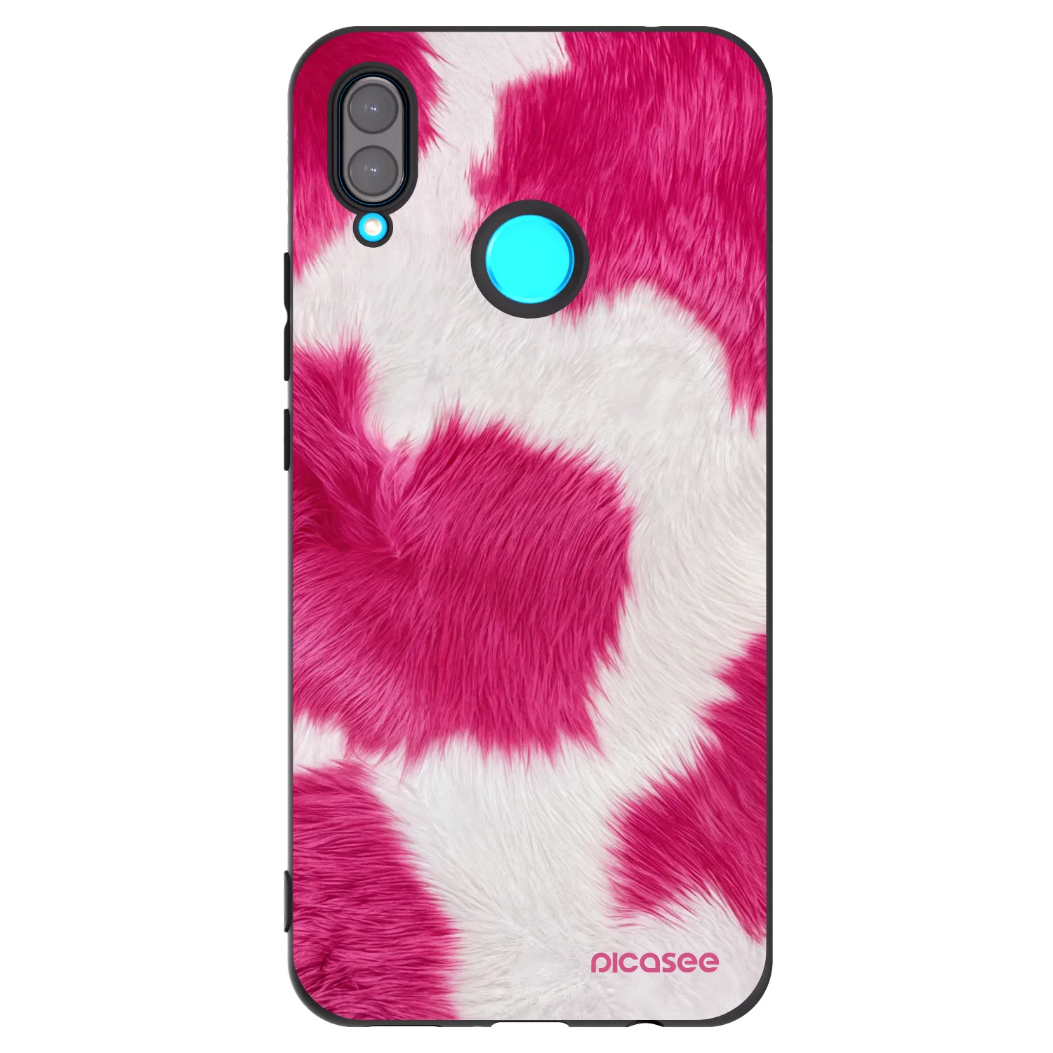 Picasee silikonski črni ovitek za Huawei Nova 3i - Pink Moo