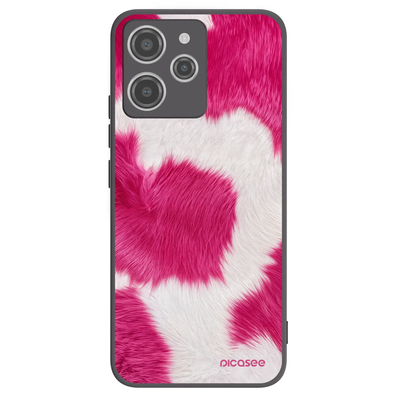 Picasee silikonski črni ovitek za Xiaomi Redmi 12 4G - Pink Moo