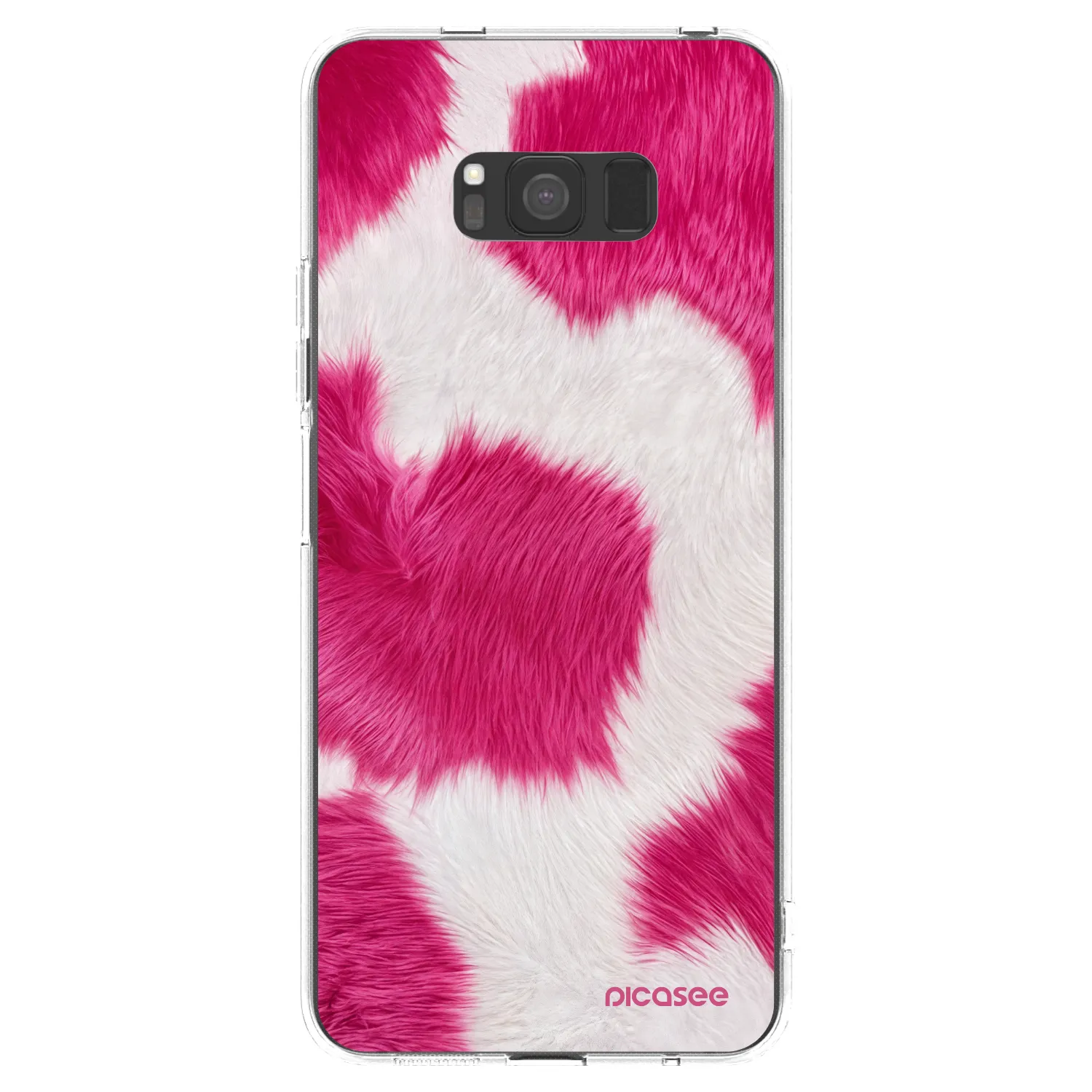 Picasee silikonski prozorni ovitek za Samsung Galaxy S8 G950F - Pink Moo
