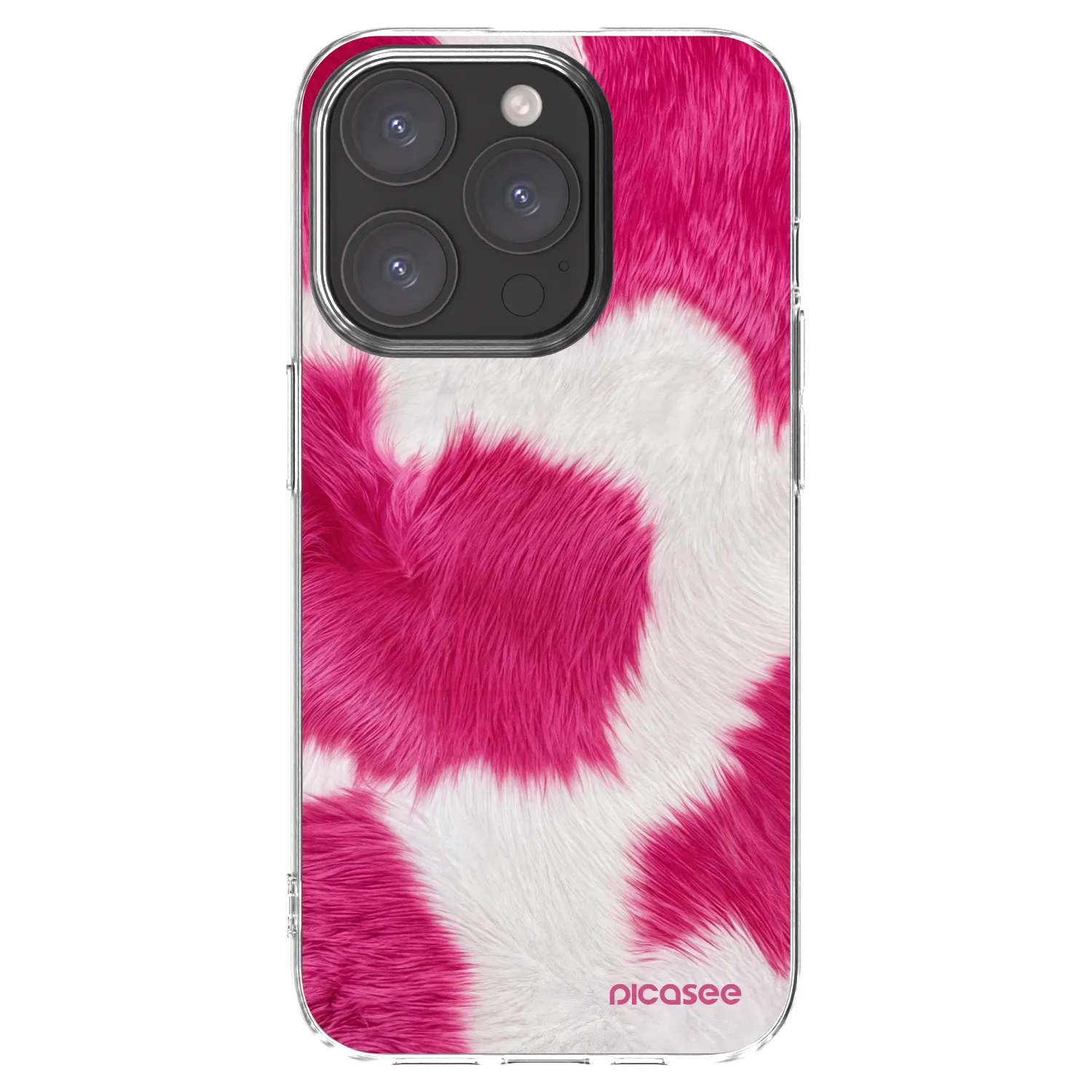 Picasee silikonski prozorni ovitek za Apple iPhone 15 Pro - Pink Moo