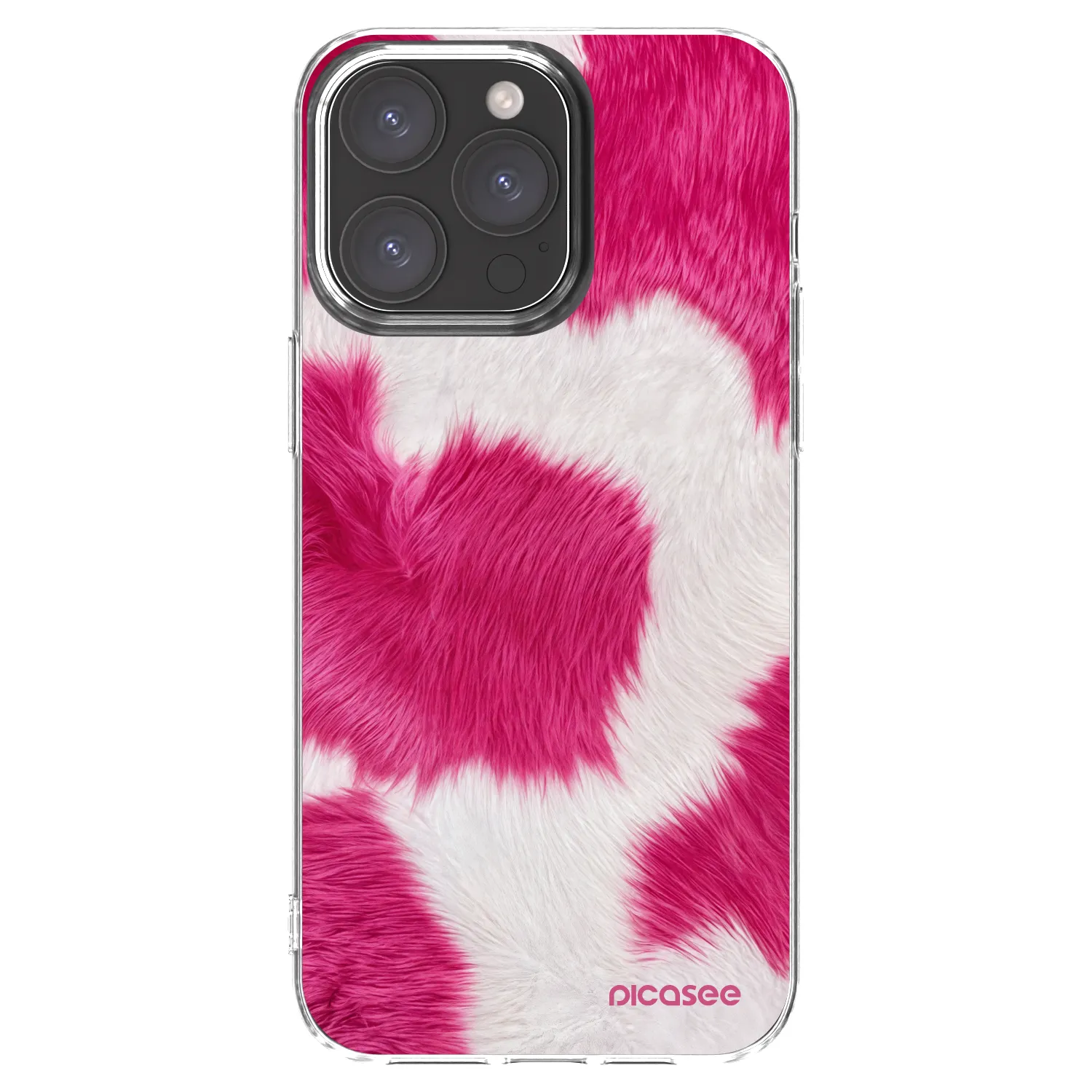 Picasee silikonski prozorni ovitek za Apple iPhone 15 Pro Max - Pink Moo