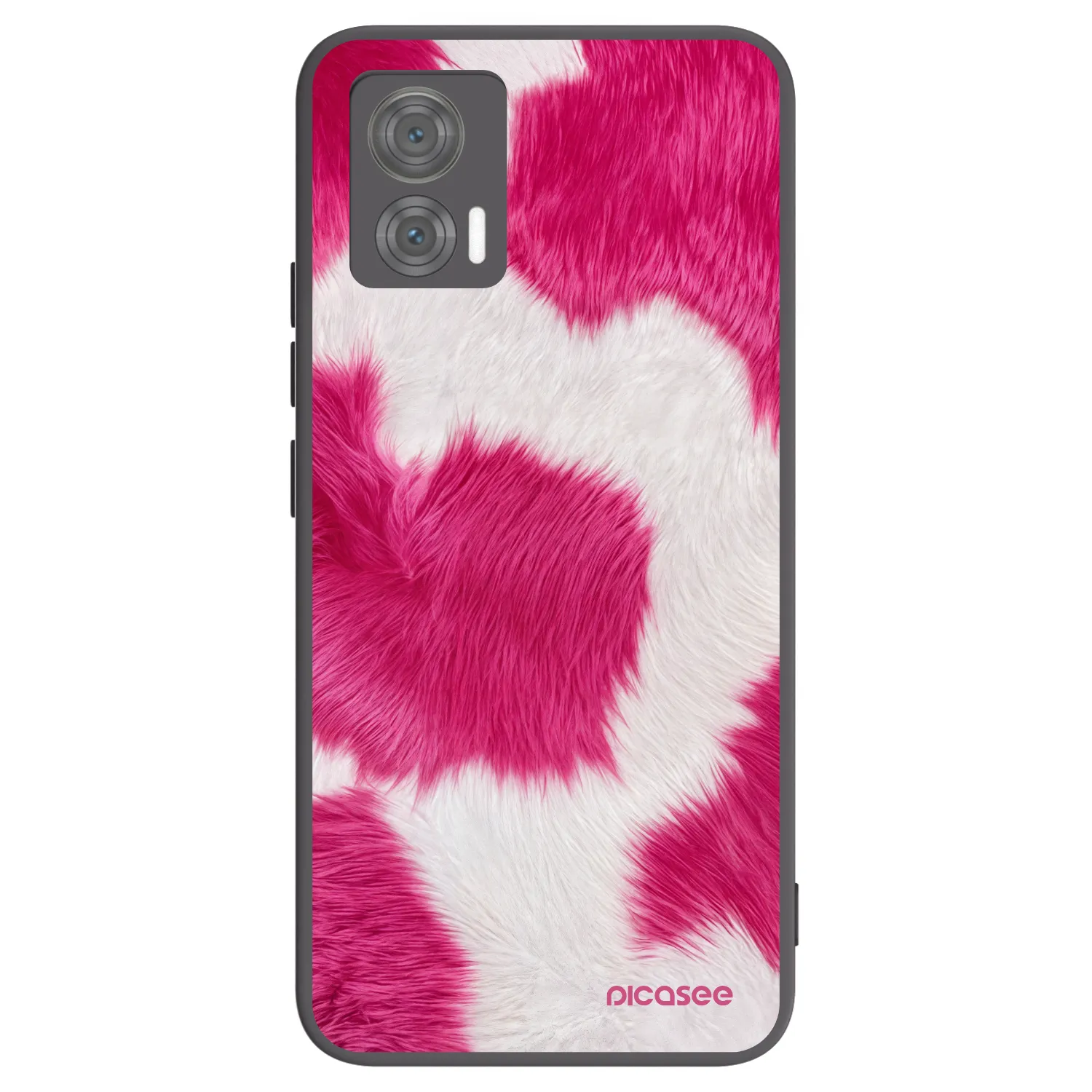 Picasee silikonski črni ovitek za Motorola Edge 30 Neo - Pink Moo