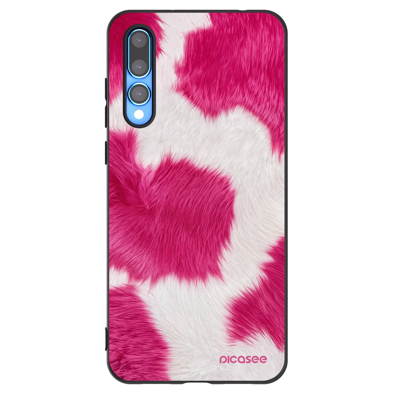 Picasee silikonski črni ovitek za Huawei P20 Pro - Pink Moo