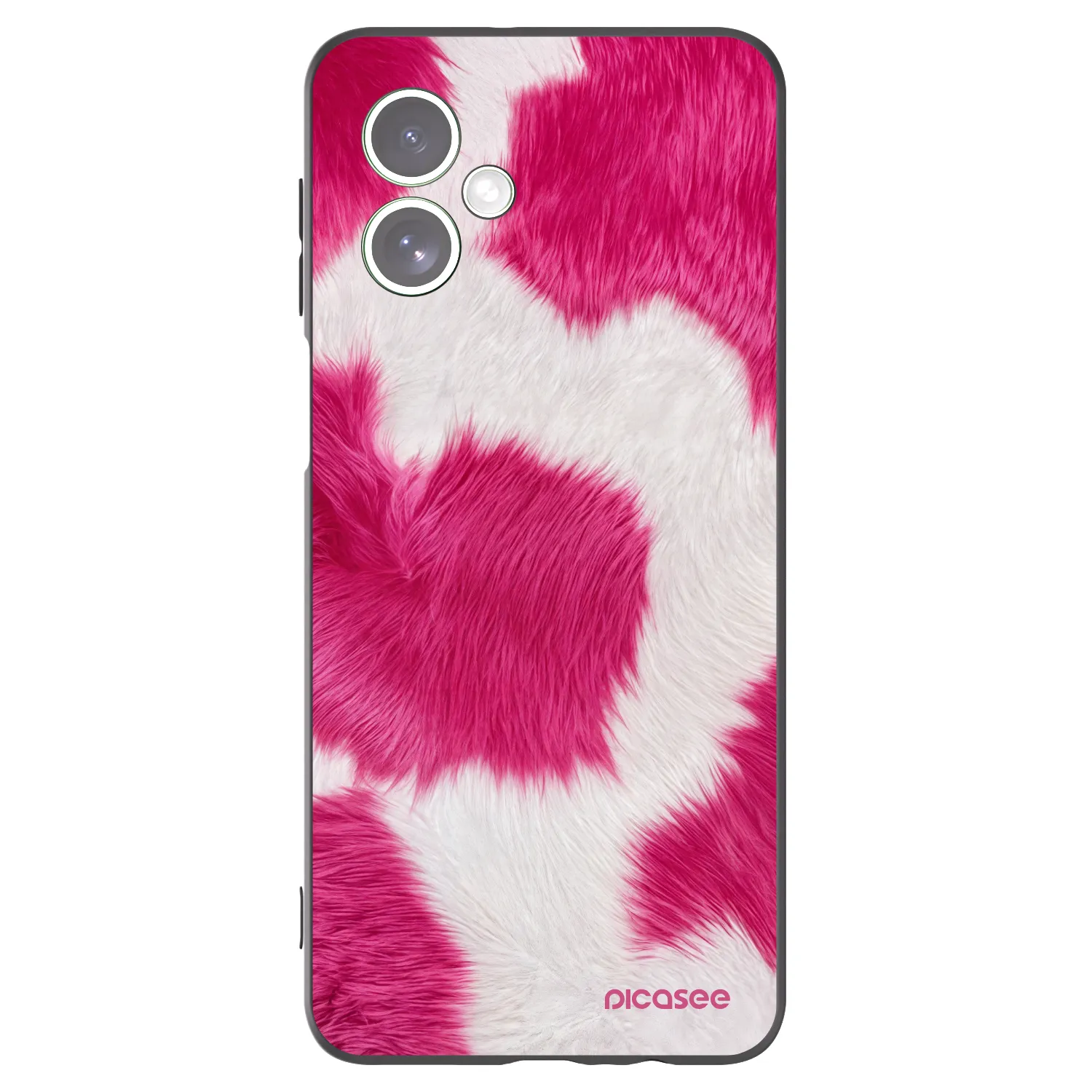 Picasee silikonski črni ovitek za Motorola Moto G54 5G - Pink Moo