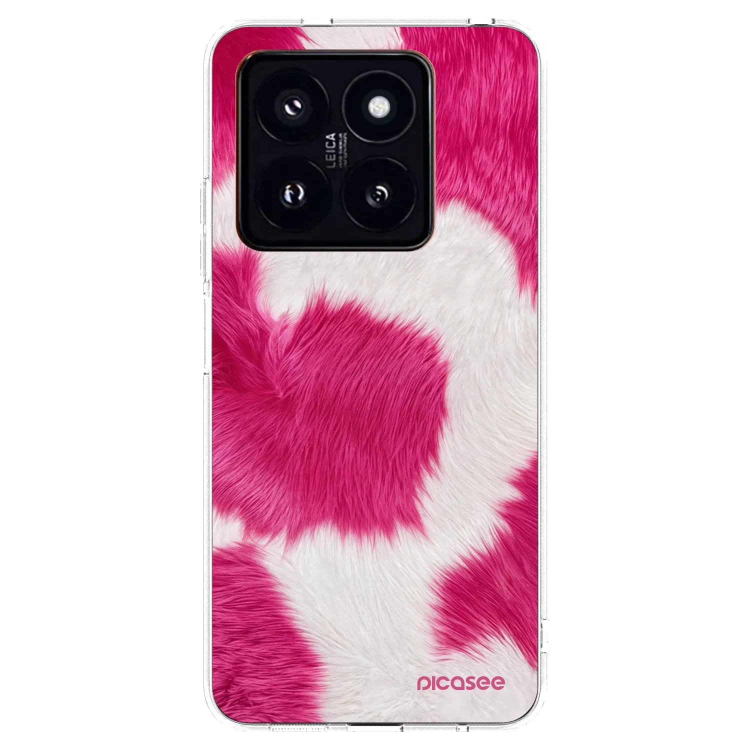 Picasee silikonski prozorni ovitek za Xiaomi 14 Pro - Pink Moo