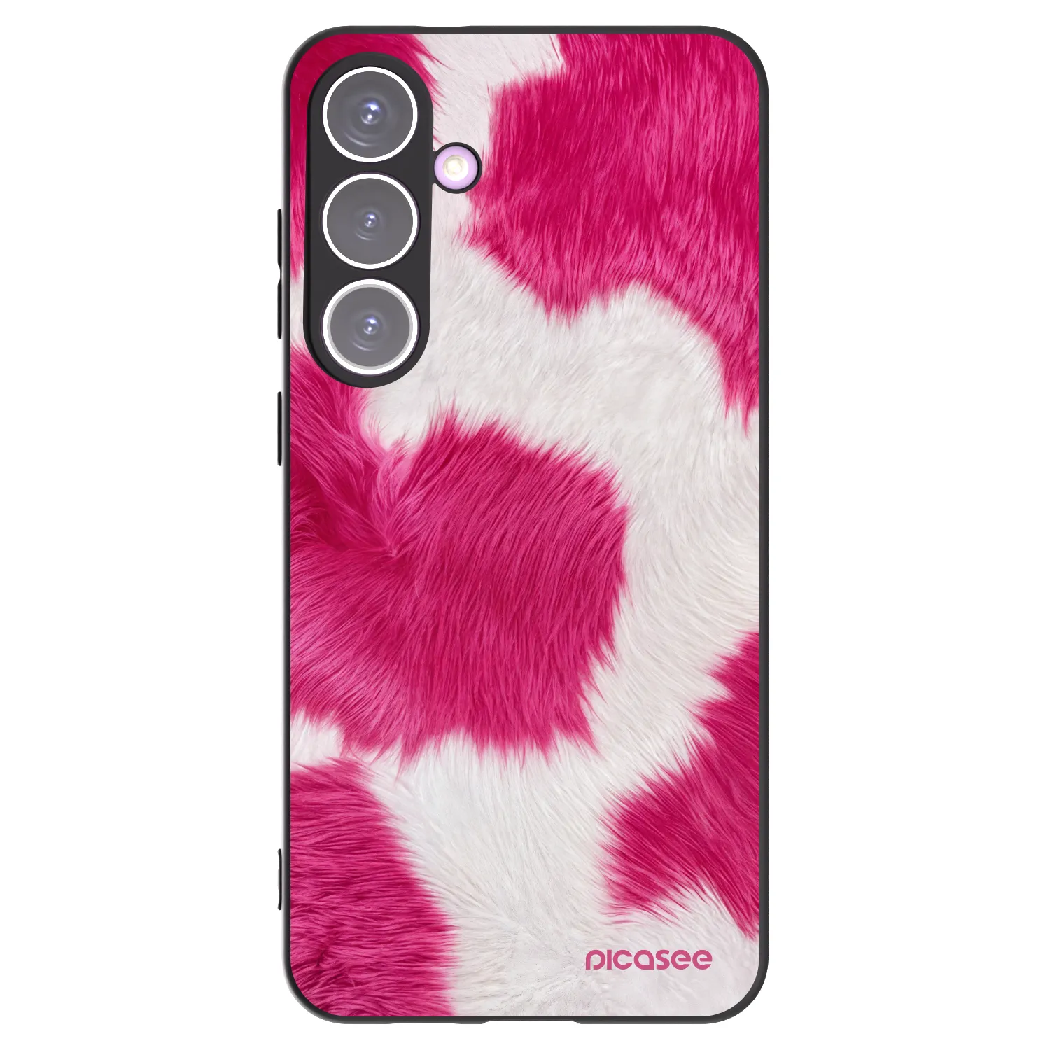 Picasee silikonski črni ovitek za Samsung Galaxy S24+ S926B 5G - Pink Moo