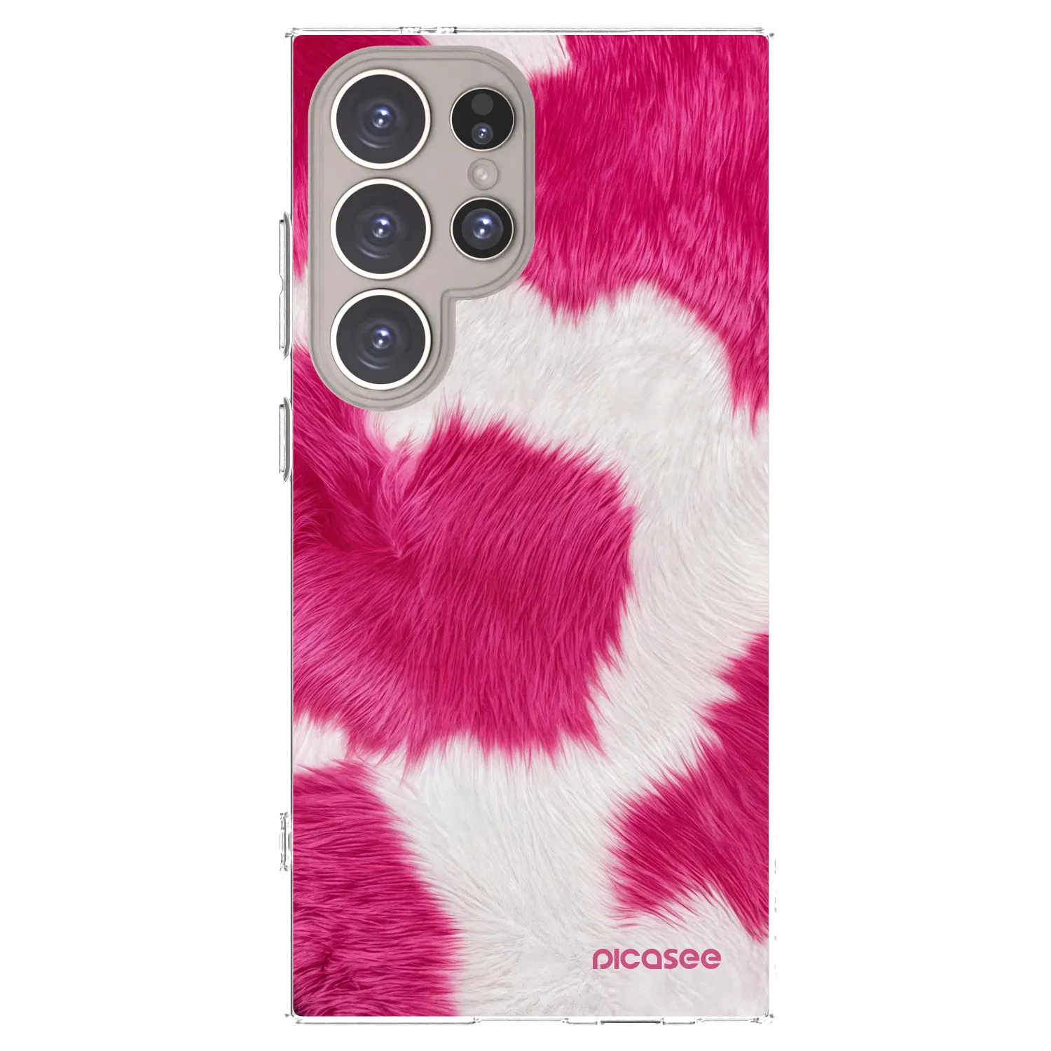 Picasee silikonski prozorni ovitek za Samsung Galaxy S24 Ultra S928B 5G - Pink Moo