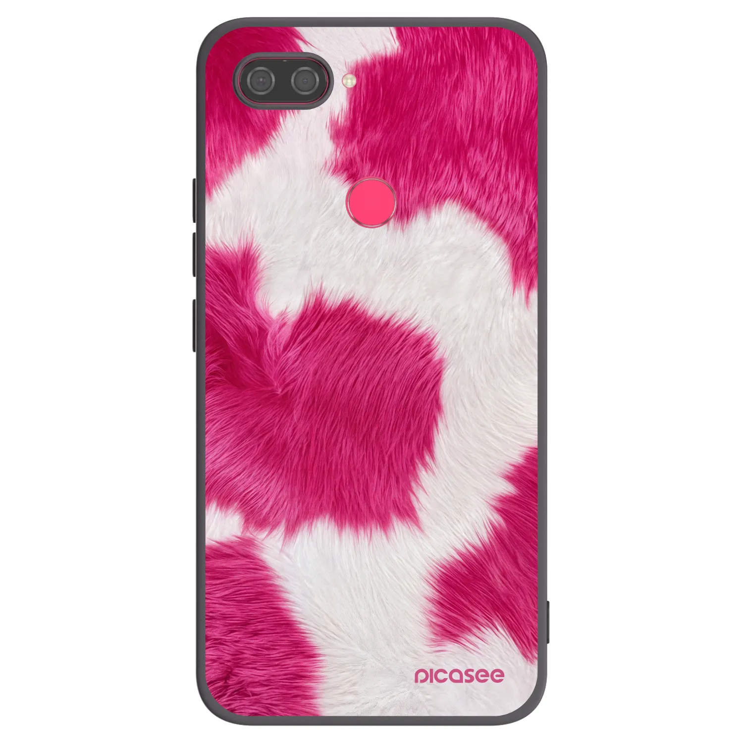 Picasee silikonski črni ovitek za Xiaomi Mi 8 Lite - Pink Moo