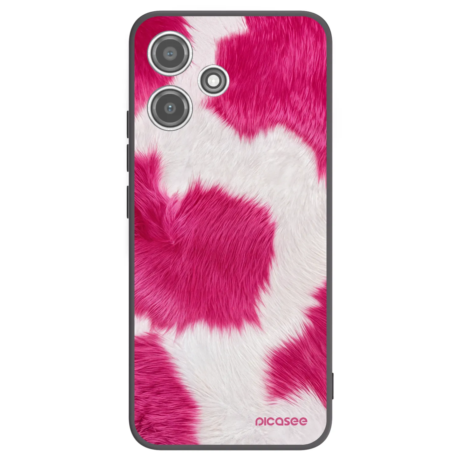 Picasee silikonski črni ovitek za Xiaomi Redmi 12 5G - Pink Moo