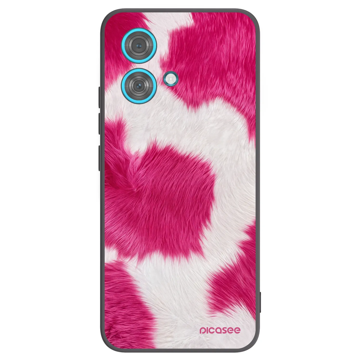 Picasee silikonski črni ovitek za Motorola Edge 40 Neo - Pink Moo