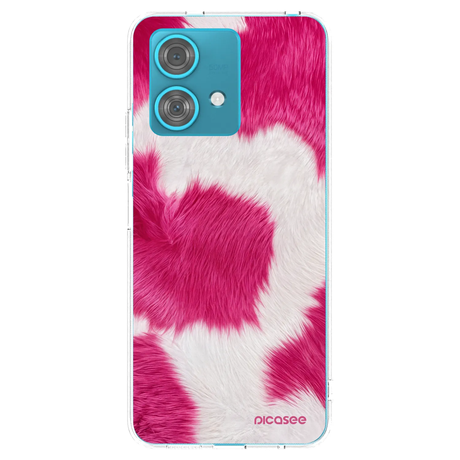 Picasee silikonski prozorni ovitek za Motorola Edge 40 Neo - Pink Moo