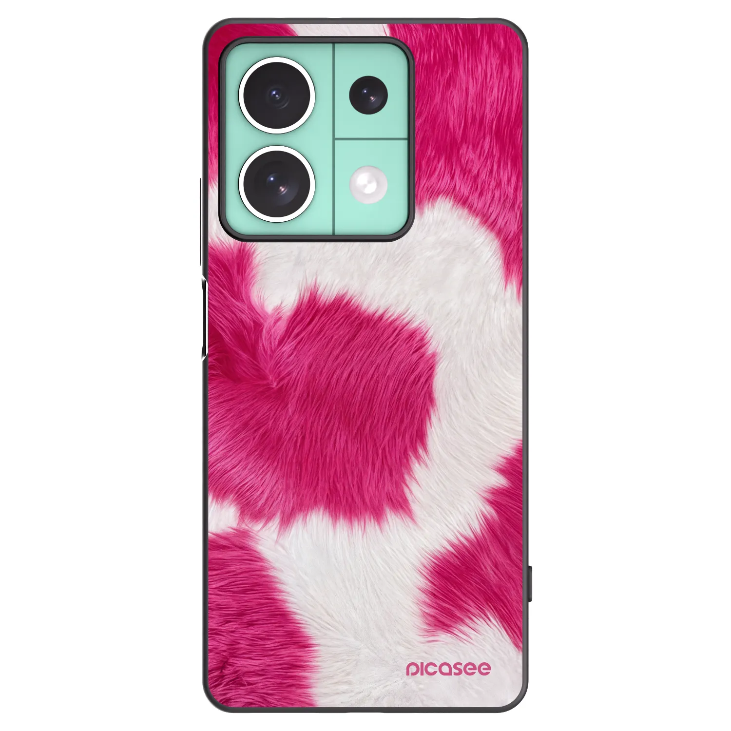 Picasee silikonski črni ovitek za Xiaomi Redmi Note 13 5G - Pink Moo