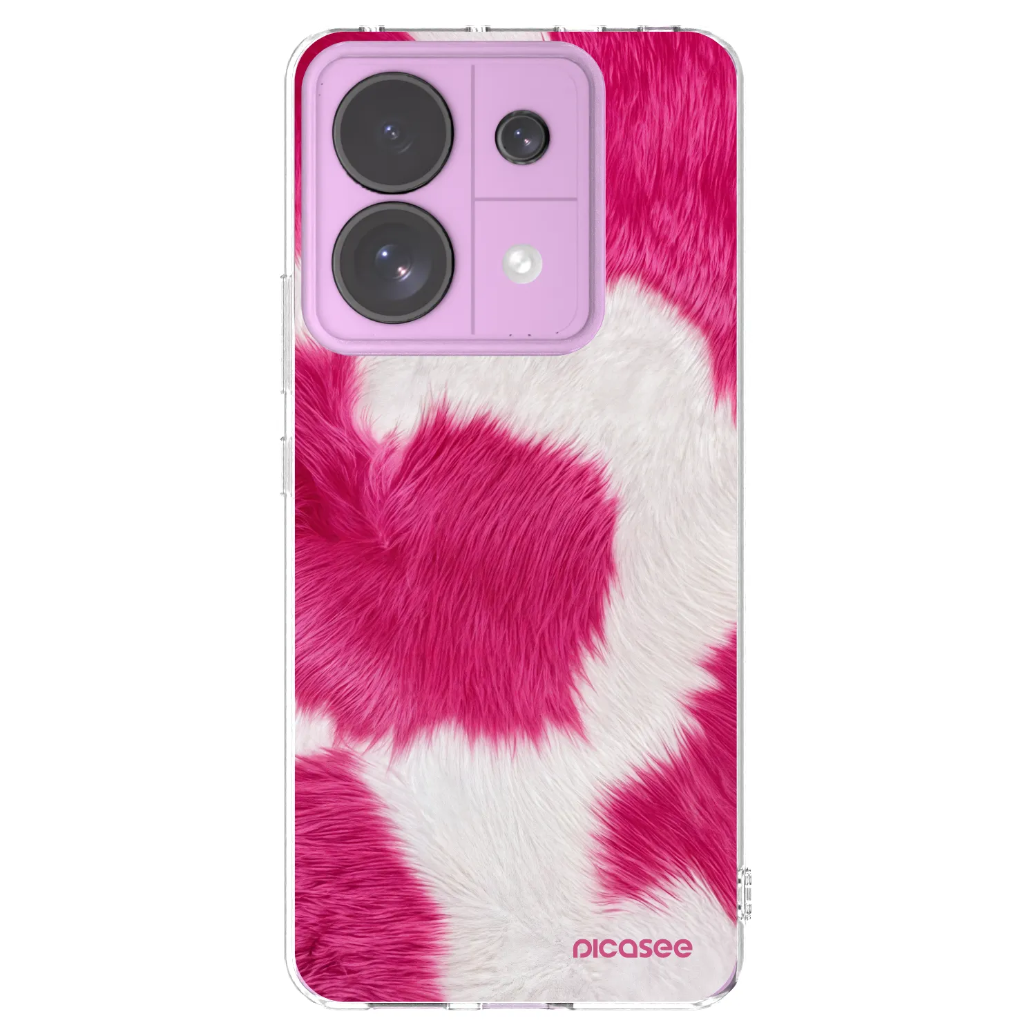Picasee silikonski prozorni ovitek za Xiaomi Redmi Note 13 Pro 5G - Pink Moo