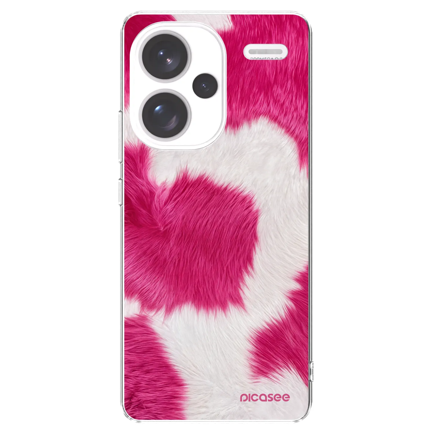 Picasee silikonski prozorni ovitek za Xiaomi Redmi Note 13 Pro+ 5G - Pink Moo