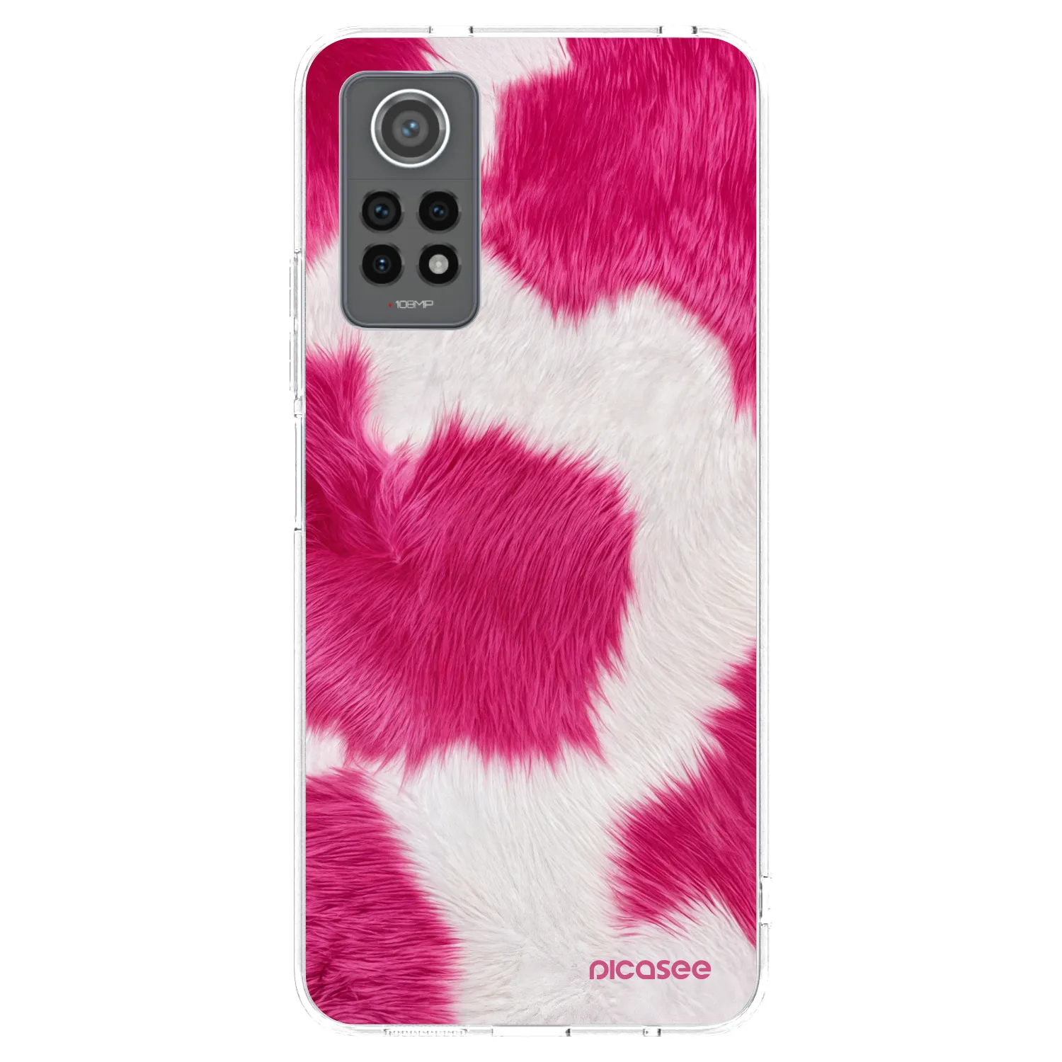 Picasee silikonski prozorni ovitek za Xiaomi Redmi Note 12 Pro 4G - Pink Moo