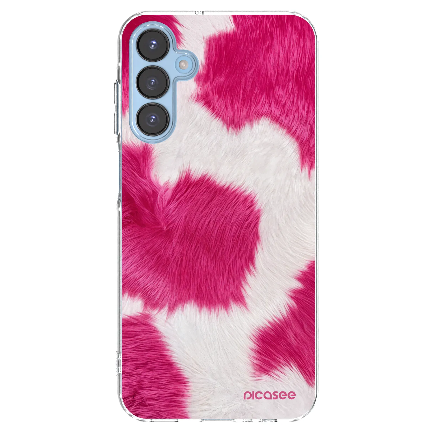 Picasee silikonski prozorni ovitek za Samsung Galaxy A15 A156B 5G - Pink Moo