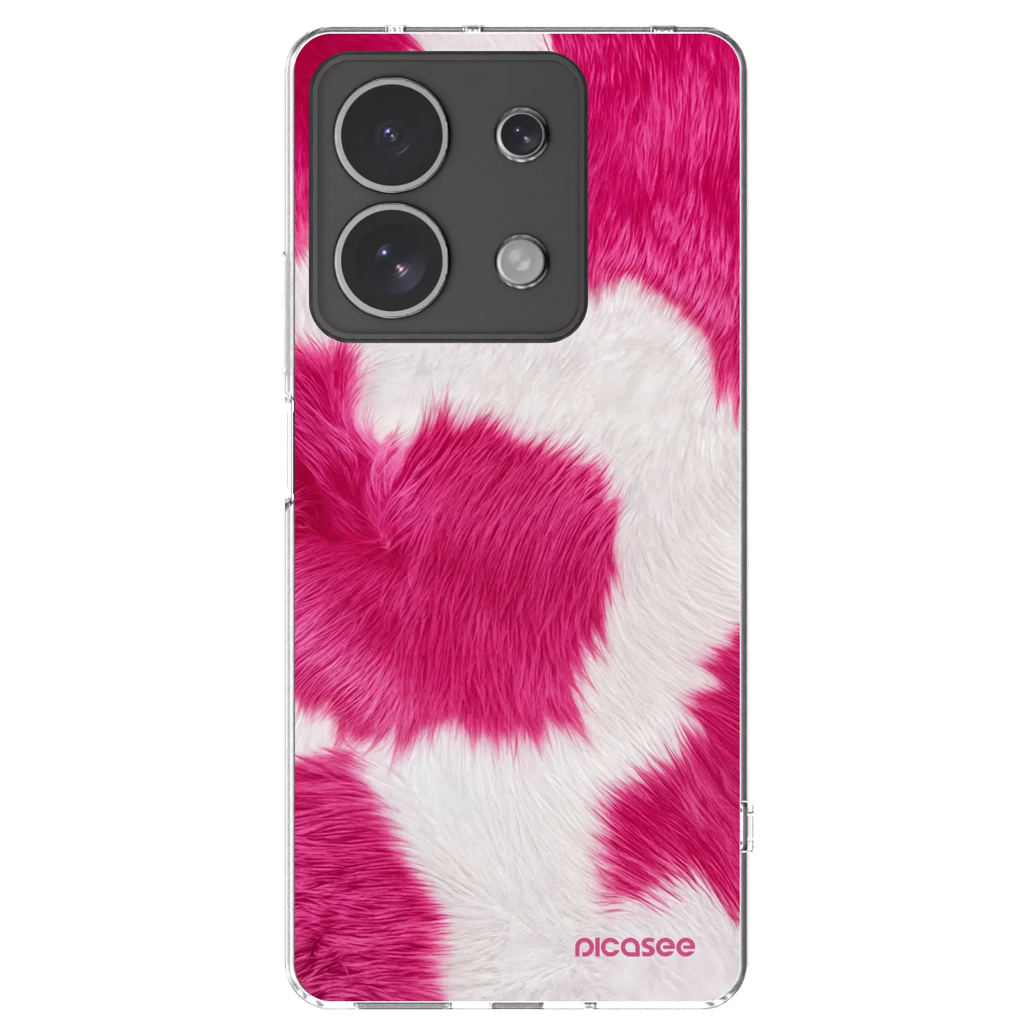 Picasee silikonski prozorni ovitek za Xiaomi Redmi Note 13 4G - Pink Moo