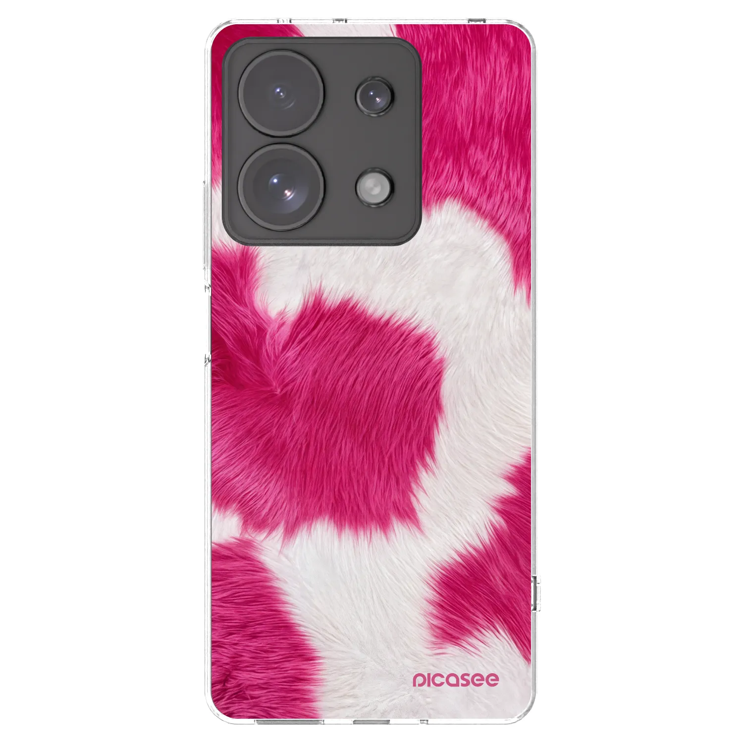 Picasee silikonski prozorni ovitek za Xiaomi Redmi Note 13 Pro 4G - Pink Moo