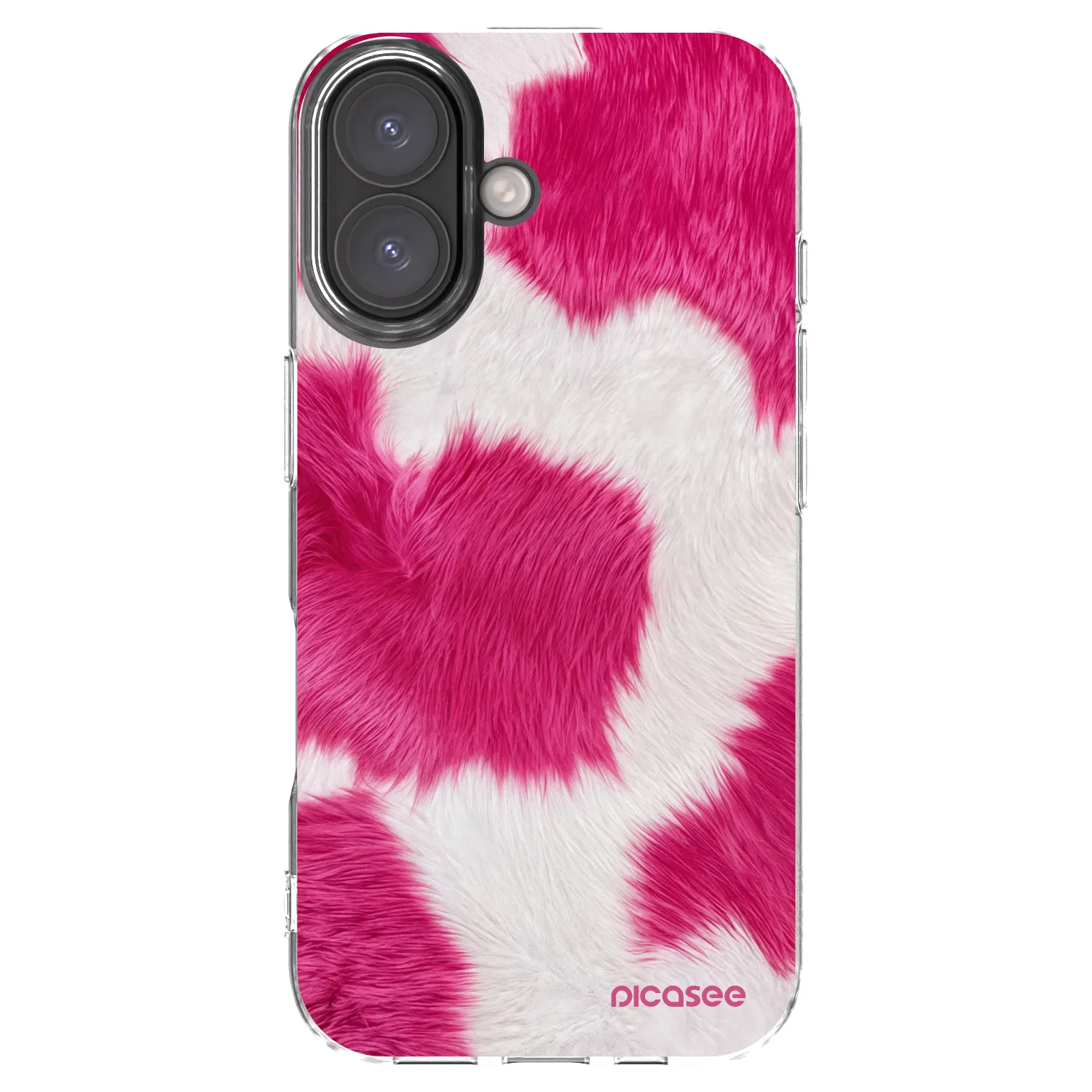 Picasee silikonski prozorni ovitek za Apple iPhone 16 - Pink Moo
