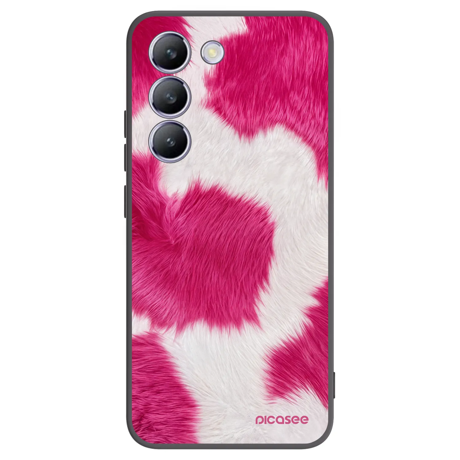 Picasee silikonski črni ovitek za Vivo V40 SE 5G - Pink Moo