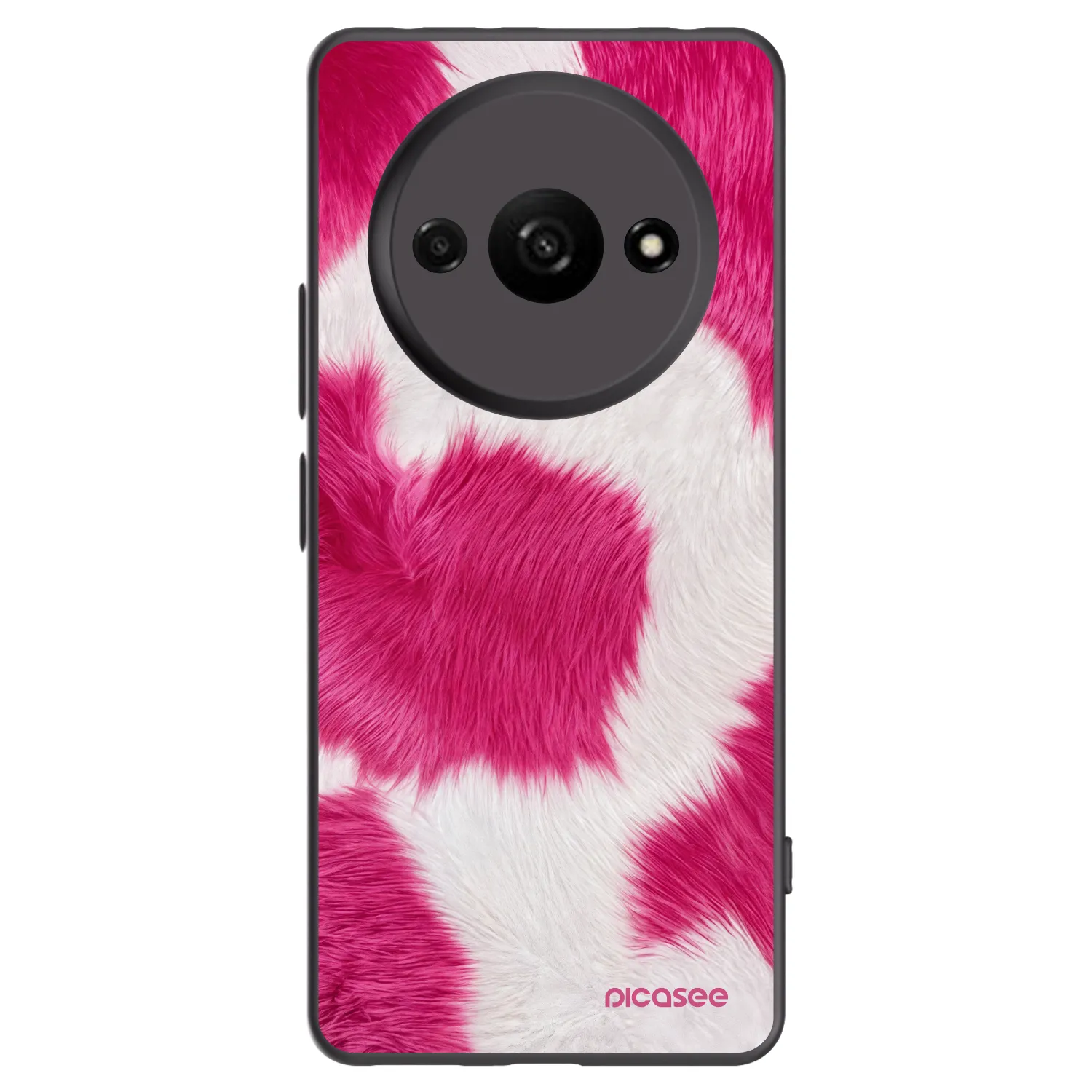Picasee silikonski črni ovitek za Xiaomi Redmi A3 - Pink Moo