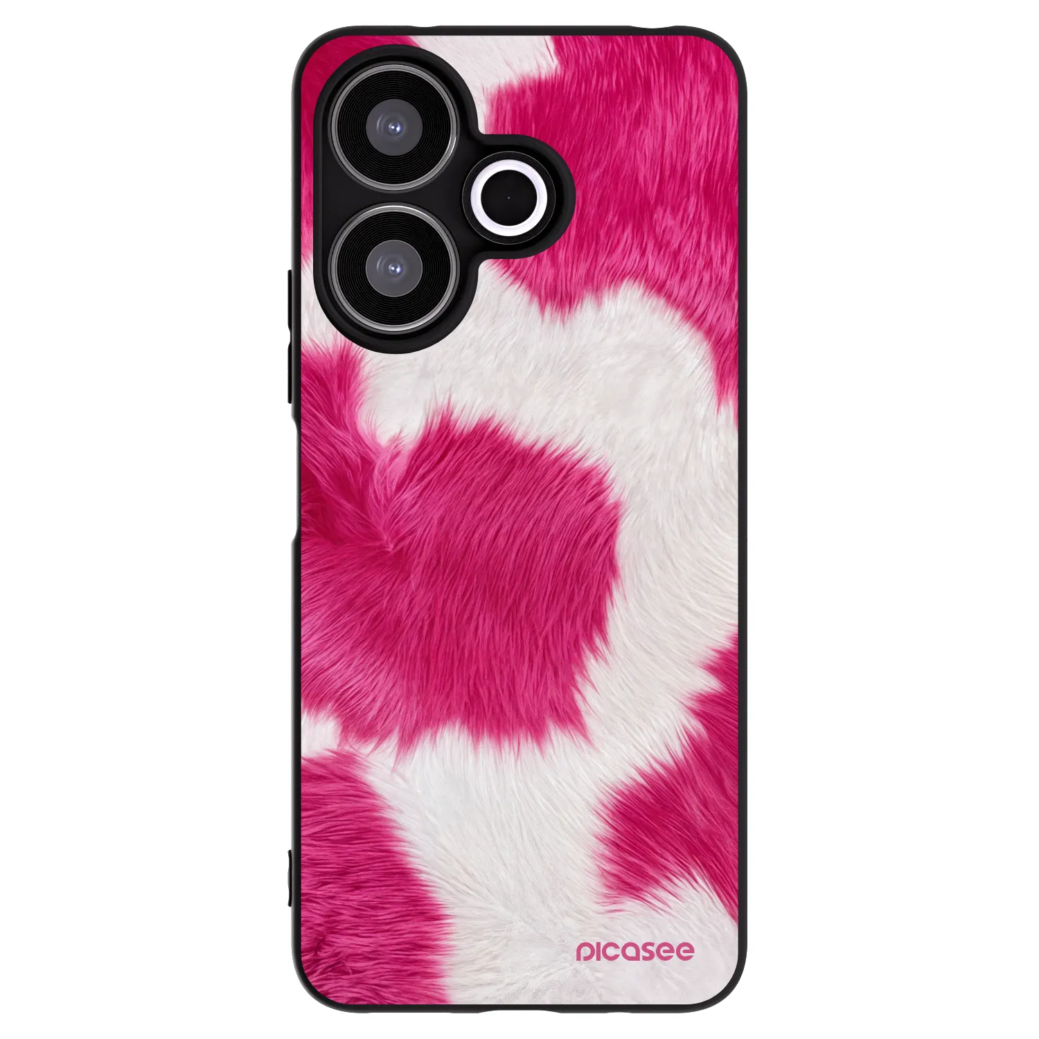Picasee silikonski črni ovitek za Xiaomi Redmi 13 4G - Pink Moo