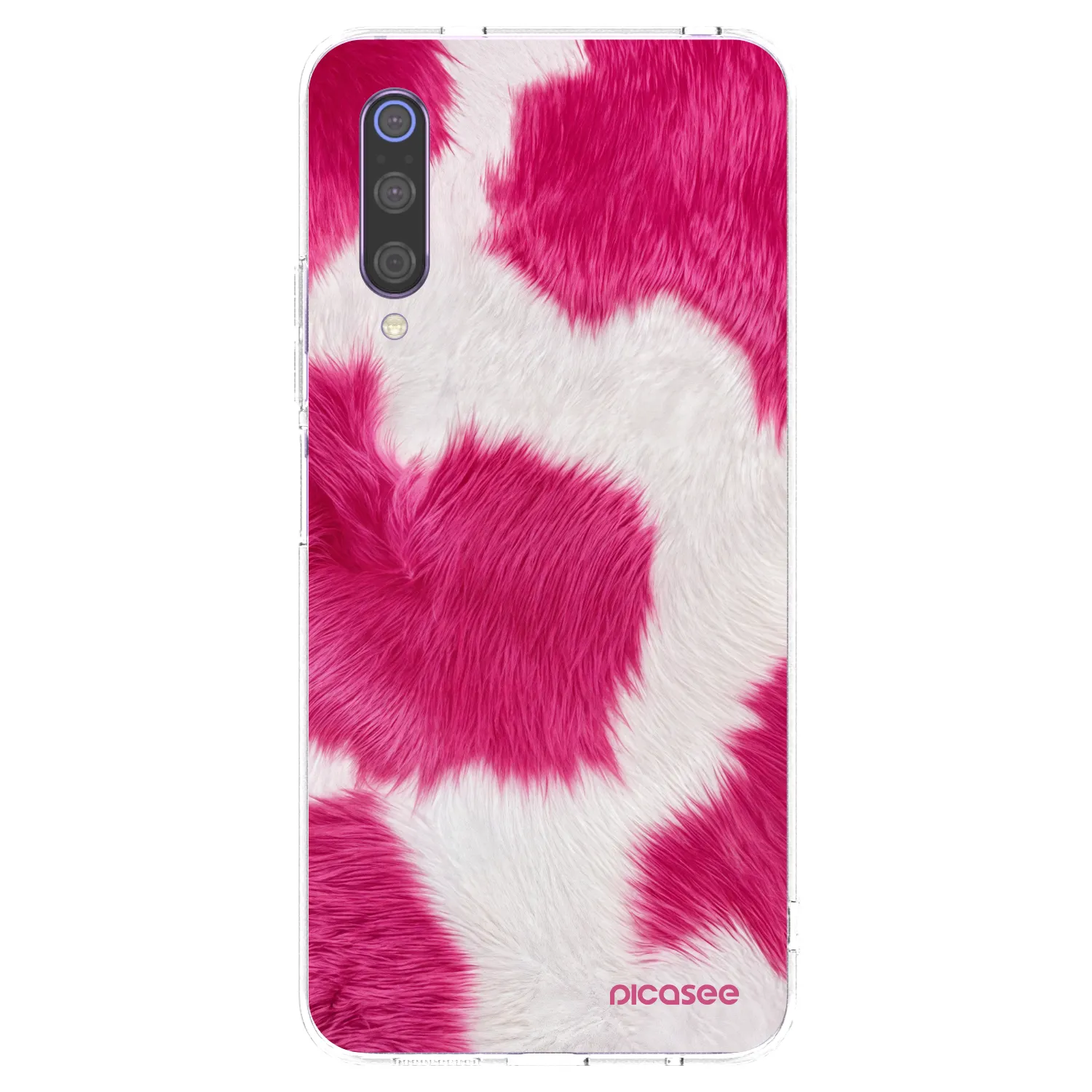 Picasee silikonski prozorni ovitek za Xiaomi Mi 9 - Pink Moo