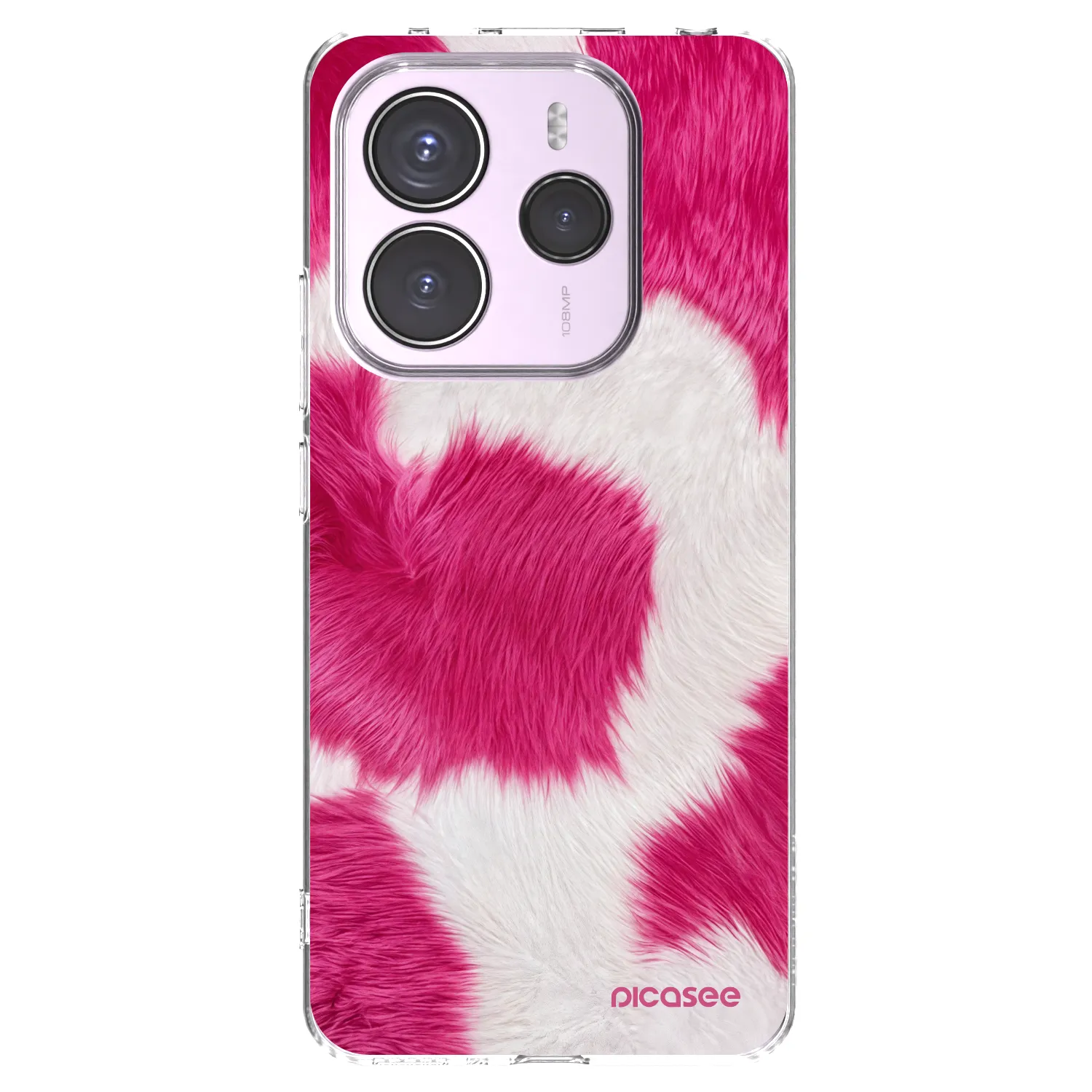 Picasee silikonski prozorni ovitek za Xiaomi Redmi Note 14 5G - Pink Moo