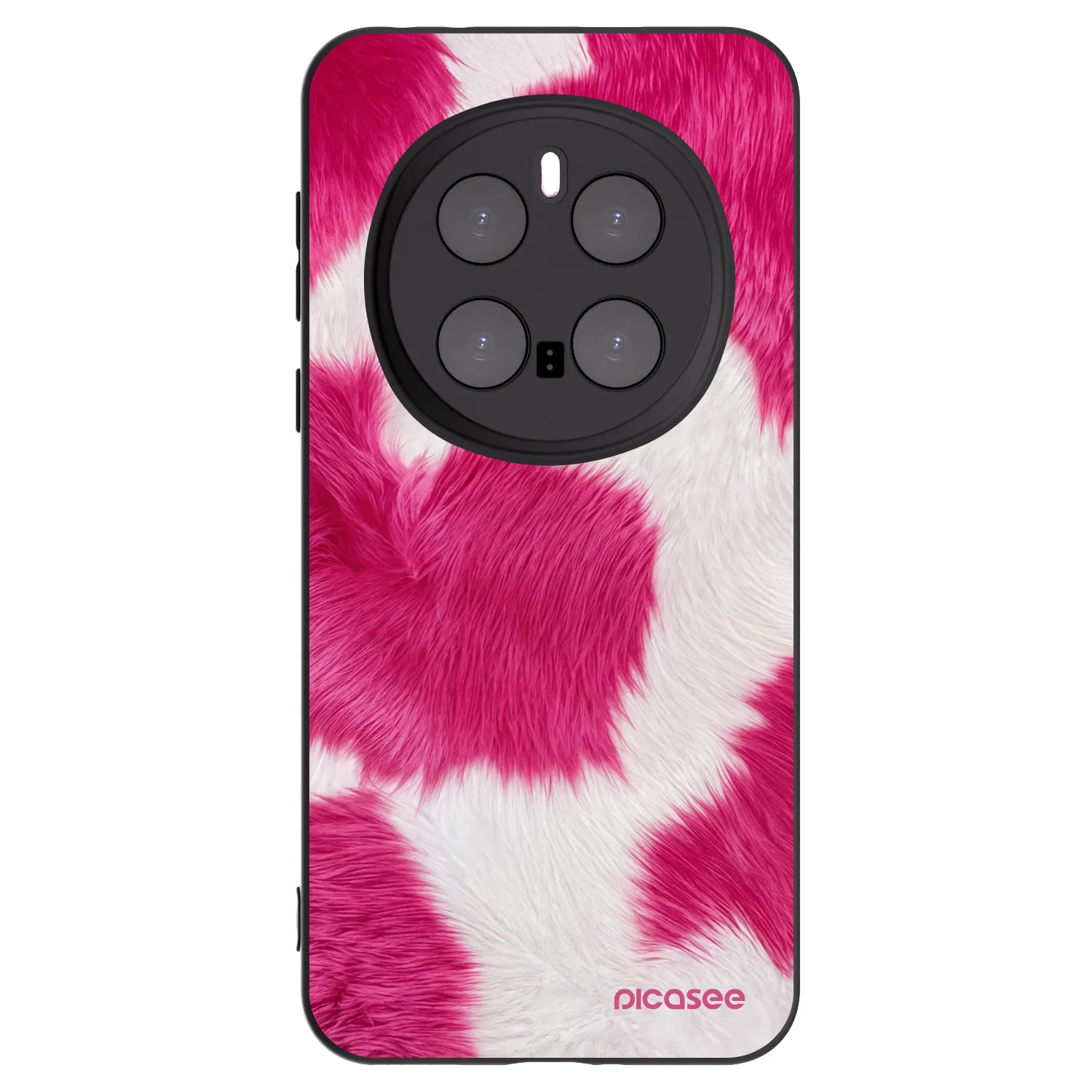 Picasee silikonski črni ovitek za Honor Magic7 Pro 5G - Pink Moo