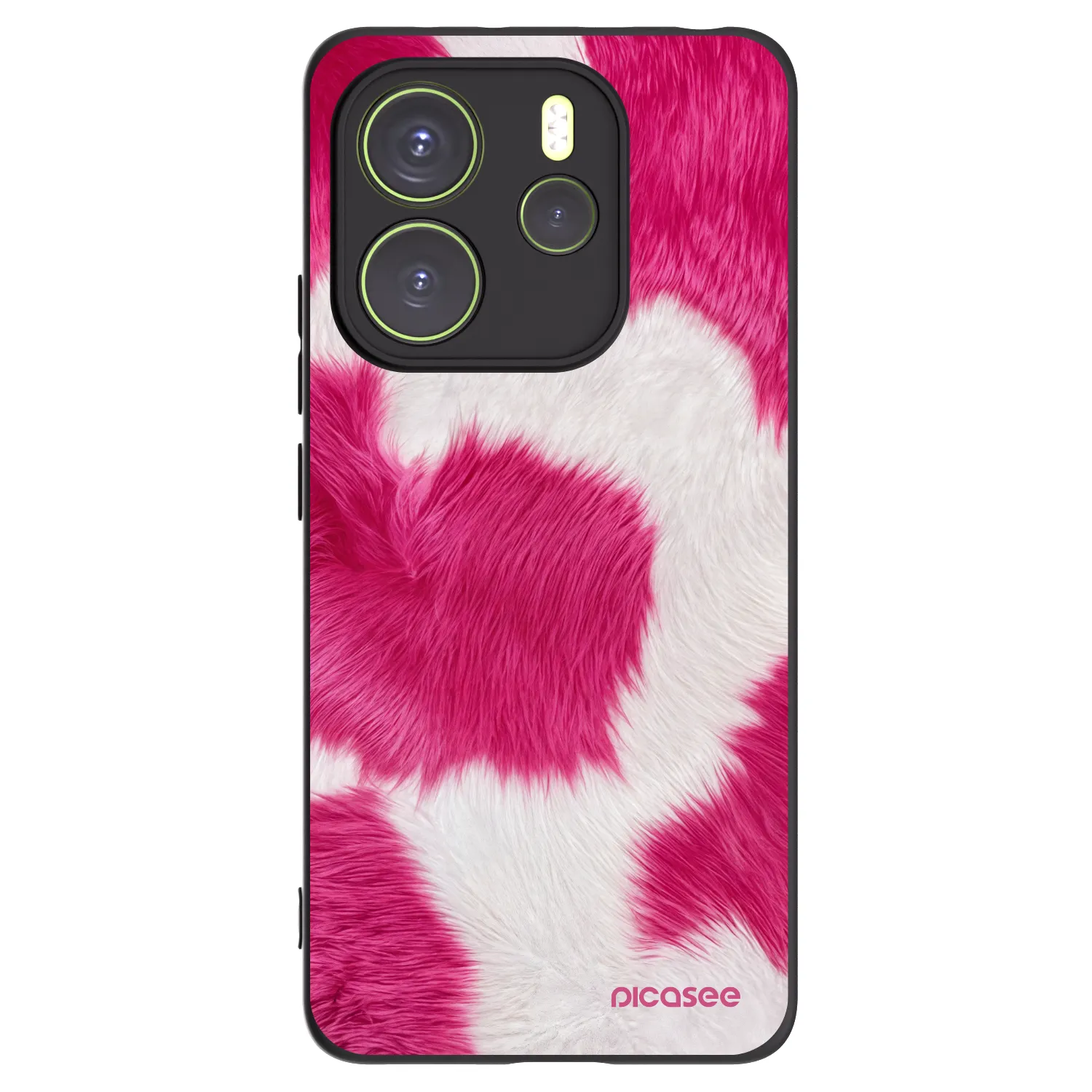 Picasee silikonski črni ovitek za Xiaomi Redmi Note 14 4G - Pink Moo