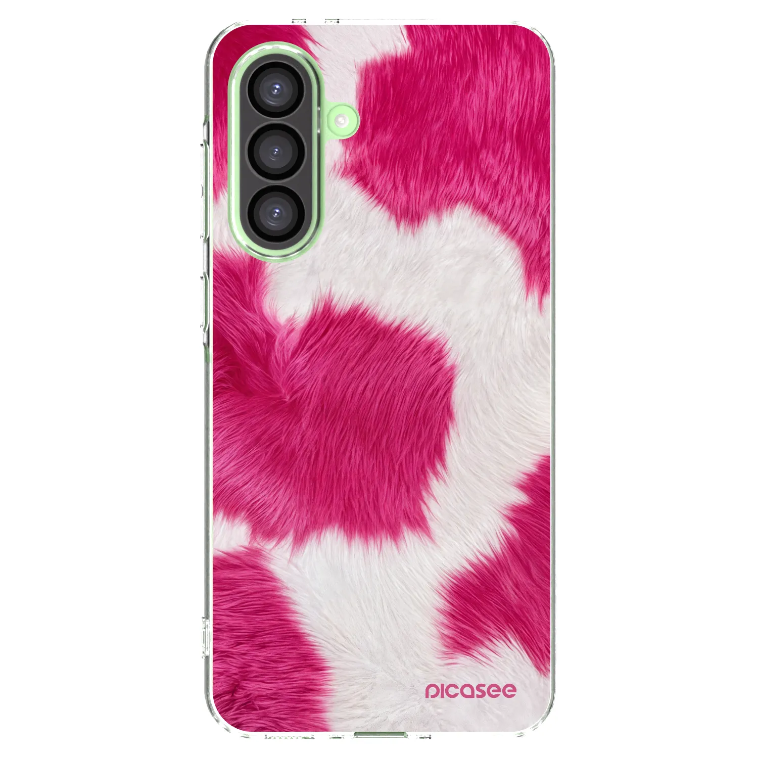 Picasee silikonski prozorni ovitek za Samsung Galaxy A26 5G A266B - Pink Moo