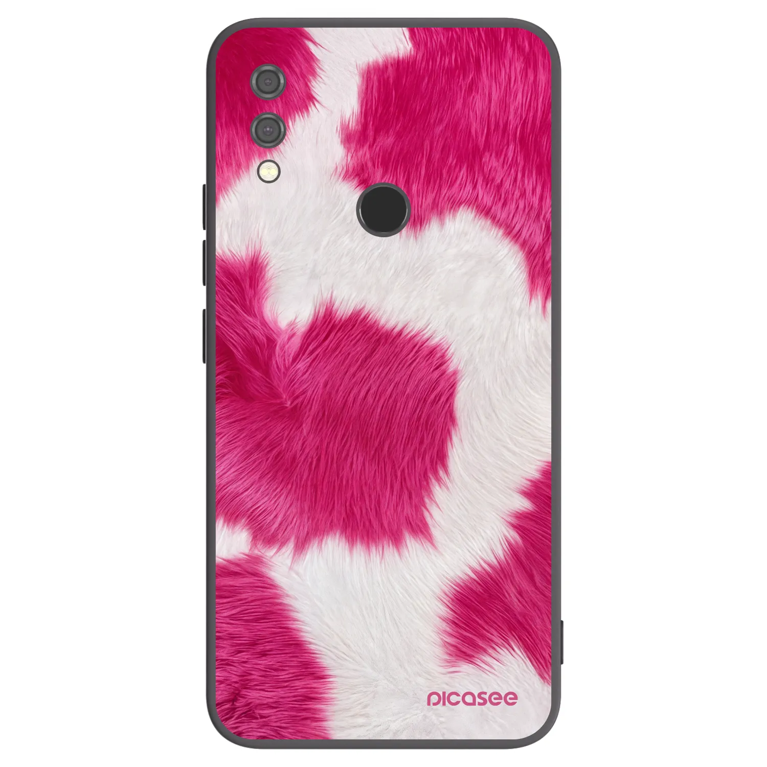 Picasee silikonski črni ovitek za Xiaomi Redmi Note 7 - Pink Moo