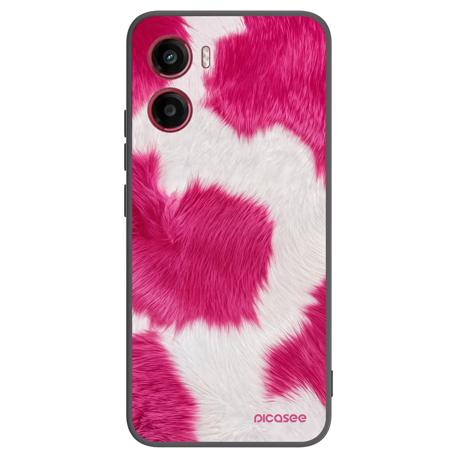 Picasee silikonski črni ovitek za Motorola Moto G05 - Pink Moo