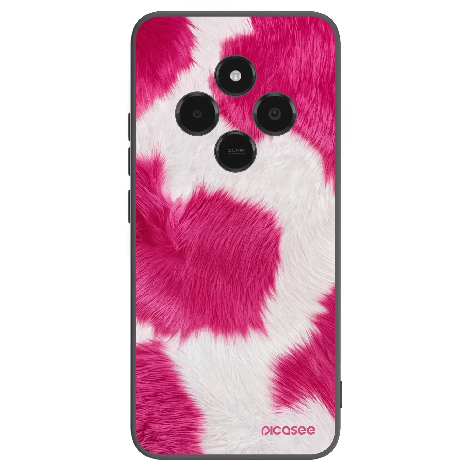Picasee silikonski črni ovitek za Xiaomi Poco C75 - Pink Moo
