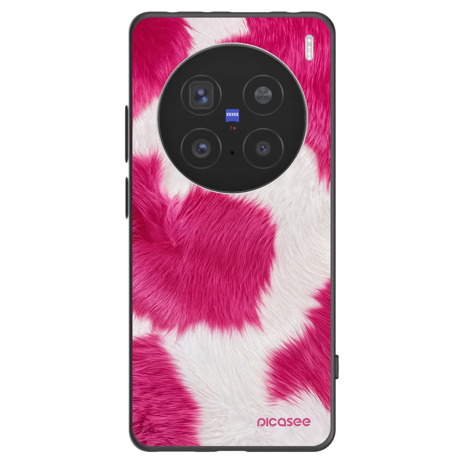 Picasee silikonski črni ovitek za Vivo X200 Pro - Pink Moo