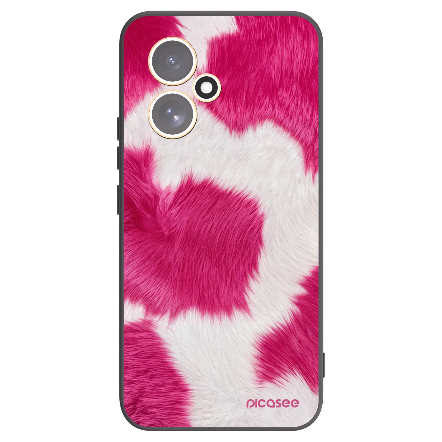 Picasee silikonski črni ovitek za Honor 400 5G - Pink Moo