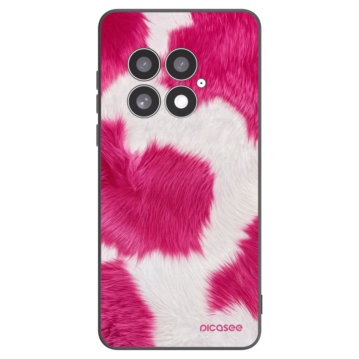 Picasee silikonski črni ovitek za OnePlus 13 5G - Pink Moo