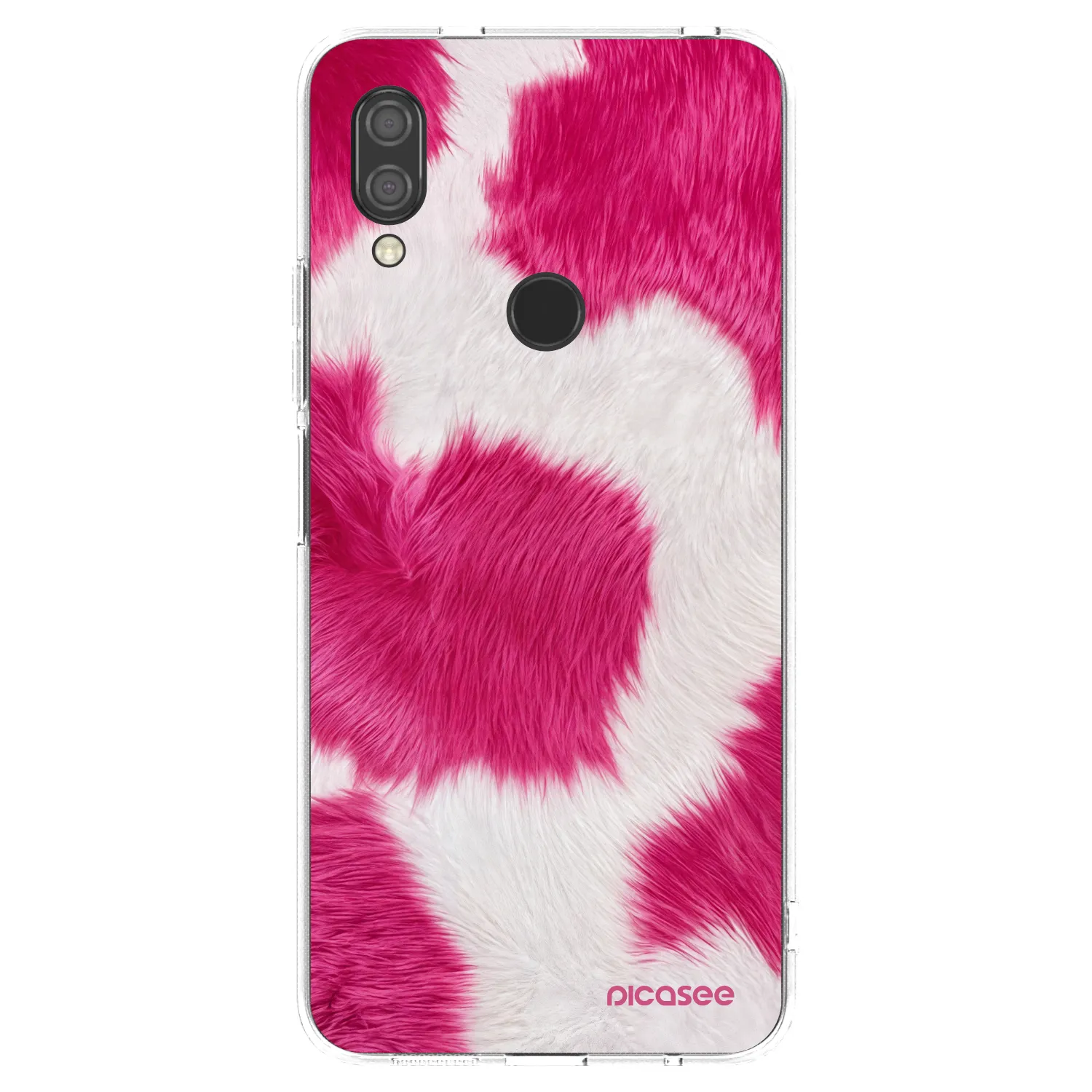 Picasee silikonski prozorni ovitek za Xiaomi Redmi 7 - Pink Moo