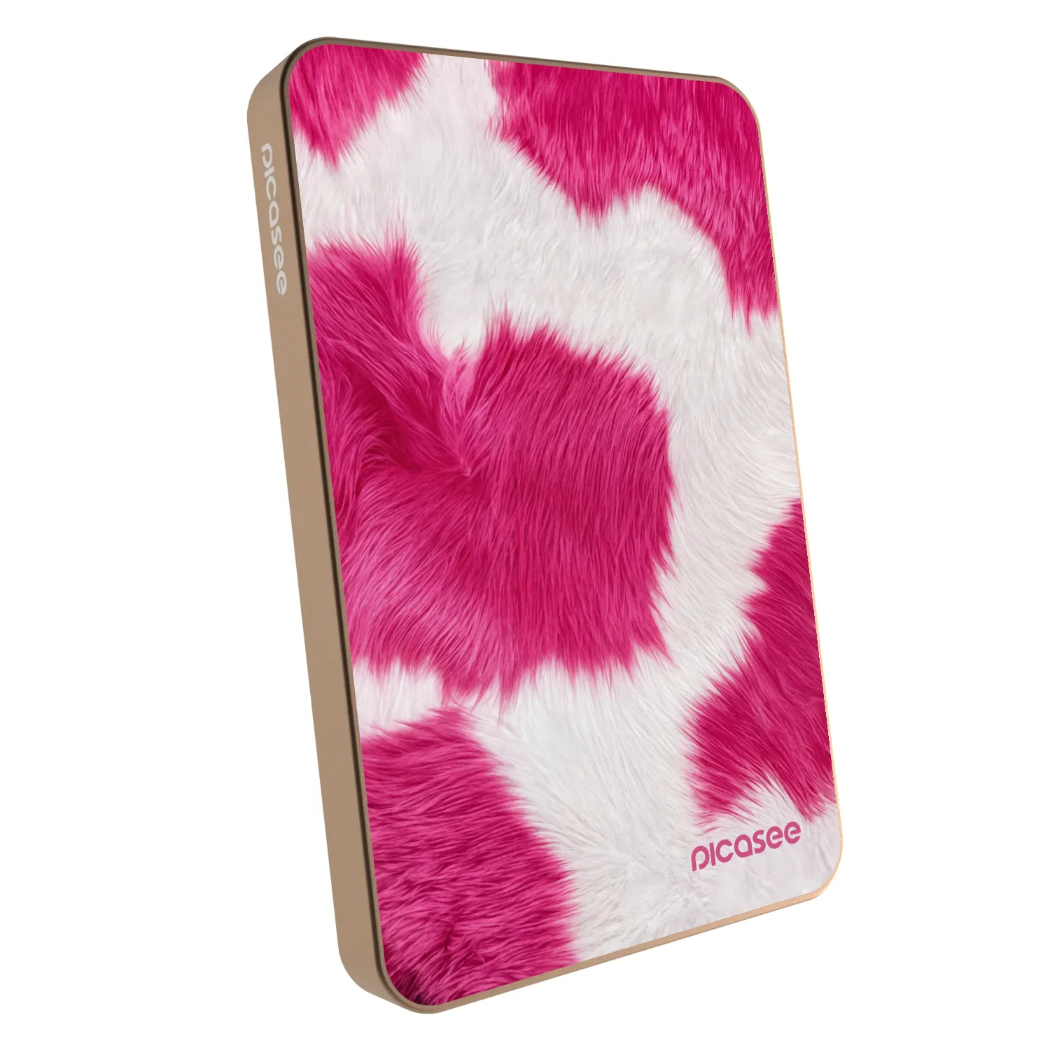 Picasee Prenosna baterija z MagSafe 5 000 mAh Zlati - Pink Moo