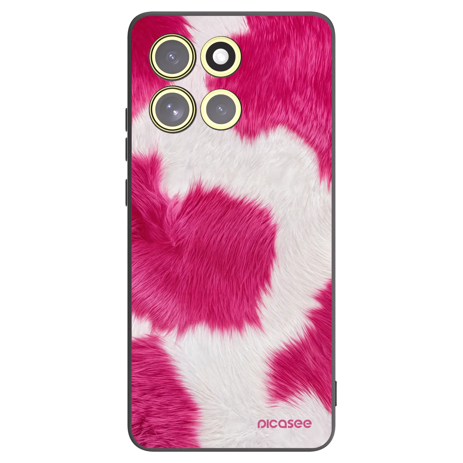 Picasee silikonski črni ovitek za Motorola Moto G86 5G - Pink Moo