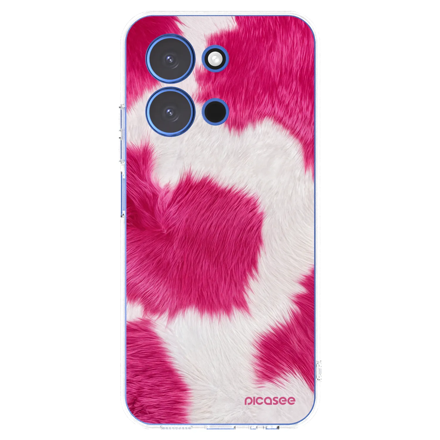 Picasee silikonski prozorni ovitek za Xiaomi Redmi 15C 4G - Pink Moo