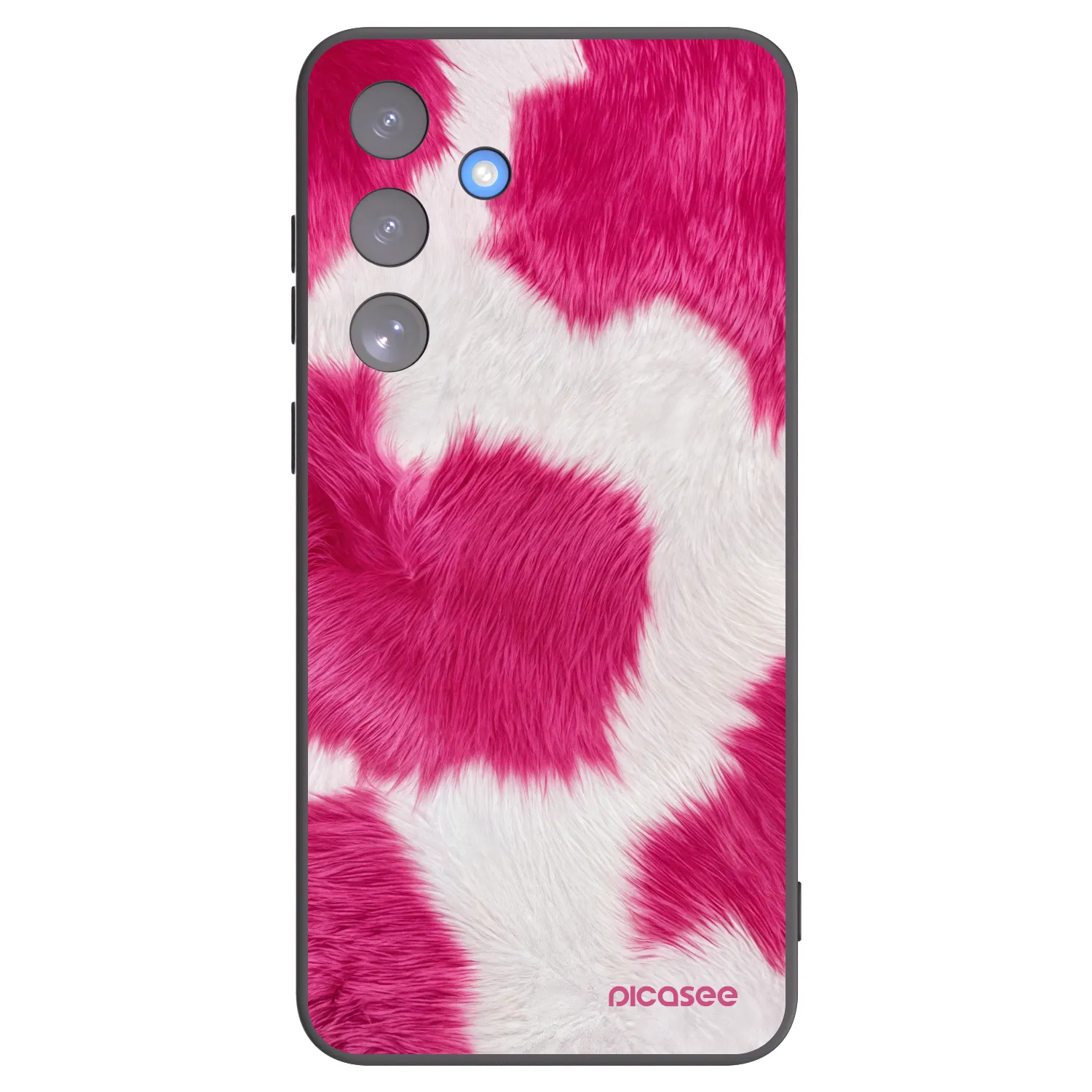 Picasee silikonski črni ovitek za Samsung Galaxy S25 FE 5G - Pink Moo
