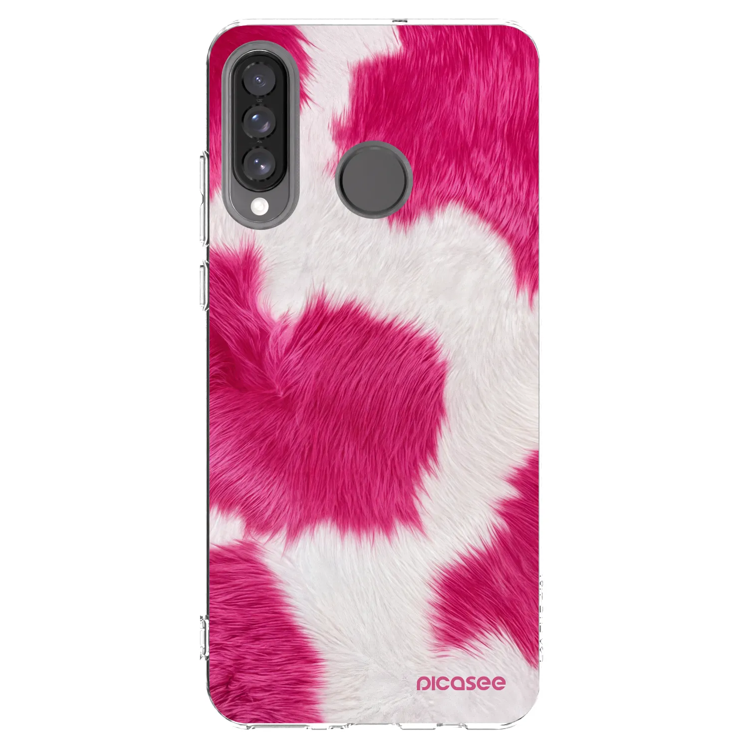 Picasee silikonski prozorni ovitek za Huawei P30 Lite - Pink Moo