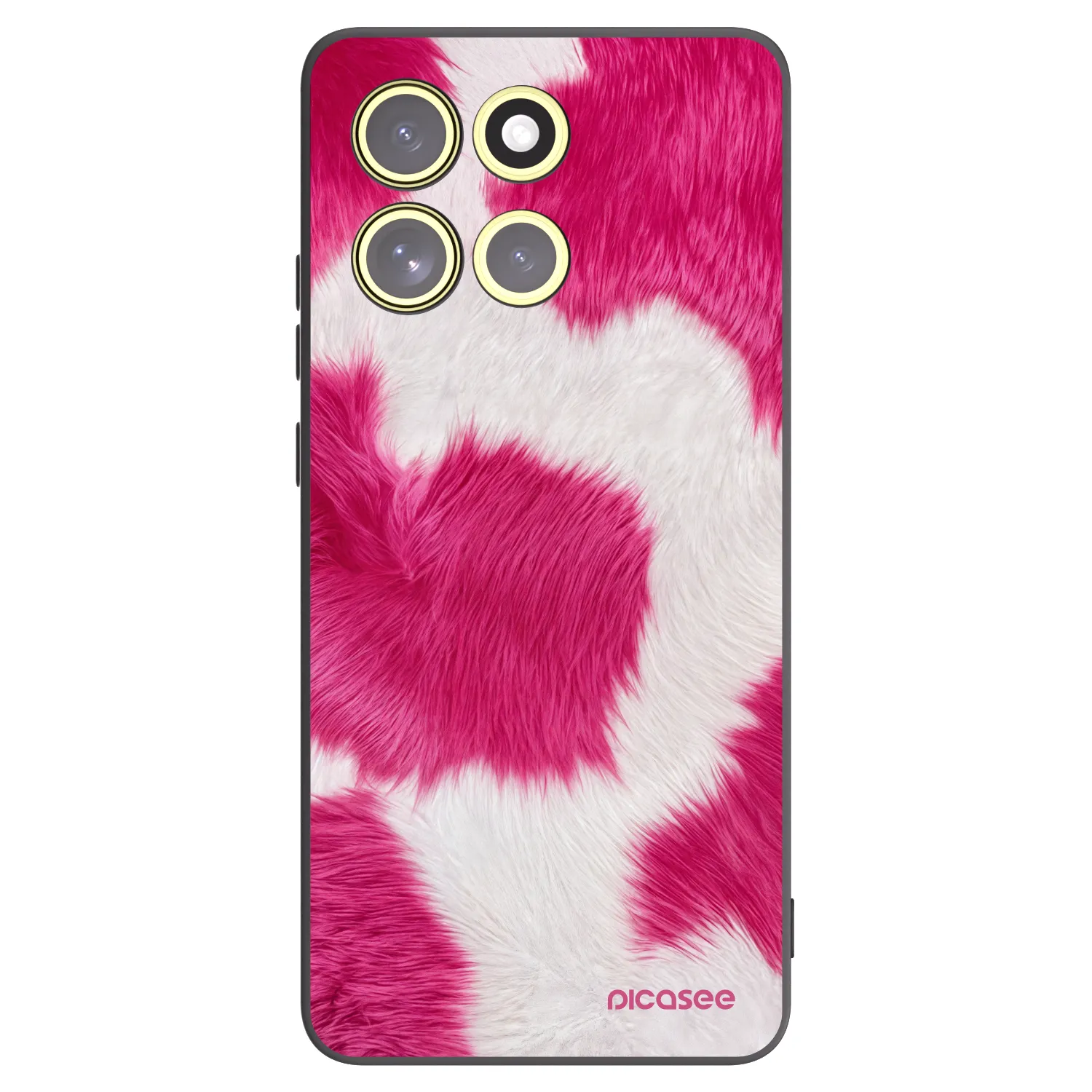 Picasee silikonski črni ovitek za Motorola Moto G86 Power 5G - Pink Moo