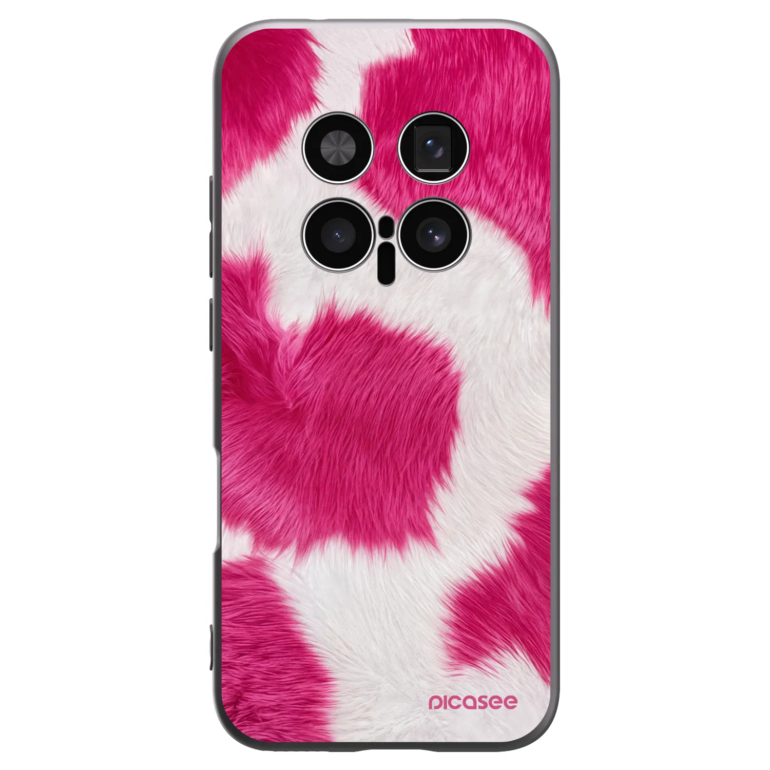 Picasee silikonski črni ovitek za Honor Magic8 Pro 5G - Pink Moo