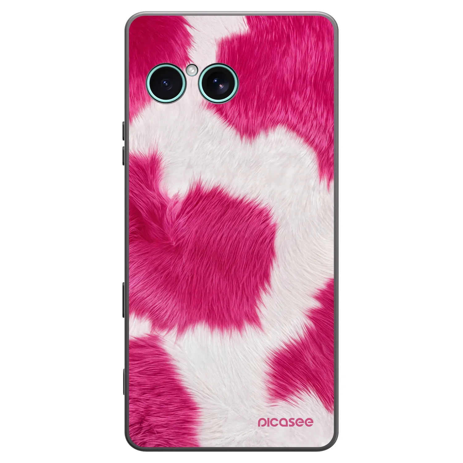 Picasee silikonski črni ovitek za Sony Xperia 10 VII - Pink Moo