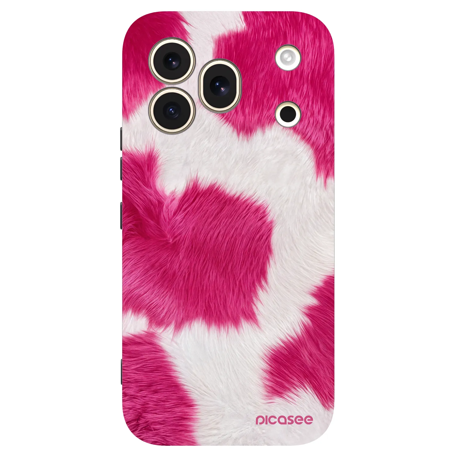 Picasee silikonski črni ovitek za Honor 600 Pro - Pink Moo